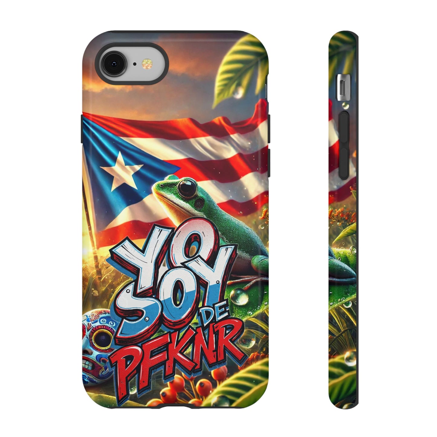 YO SOY DE PFKNR, Puerto Rican Pride Phone Case | Tough Cases, Tropical Vibe, Gift for Him/Her, Celebrations, Travel Enthusiasts, Eco-Friendly,