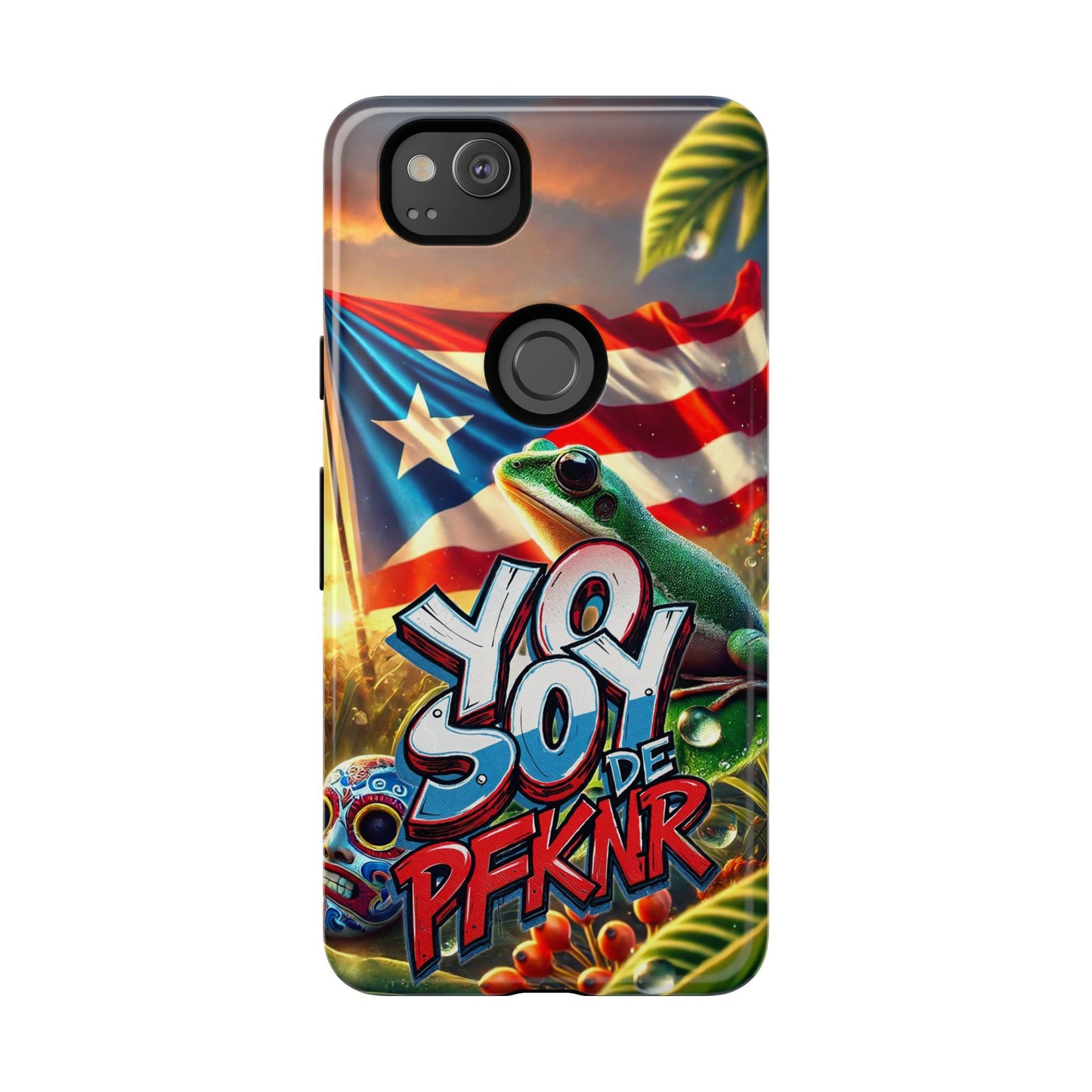 YO SOY DE PFKNR, Puerto Rican Pride Phone Case | Tough Cases, Tropical Vibe, Gift for Him/Her, Celebrations, Travel Enthusiasts, Eco-Friendly,