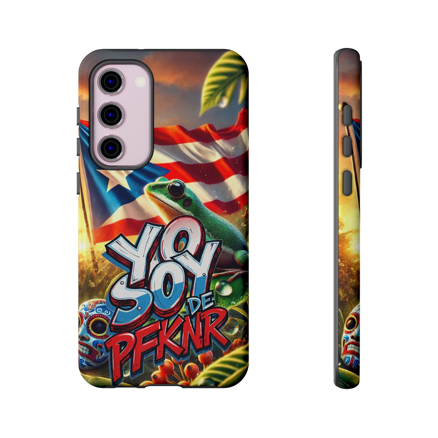 YO SOY DE PFKNR, Puerto Rican Pride Phone Case | Tough Cases, Tropical Vibe, Gift for Him/Her, Celebrations, Travel Enthusiasts, Eco-Friendly,