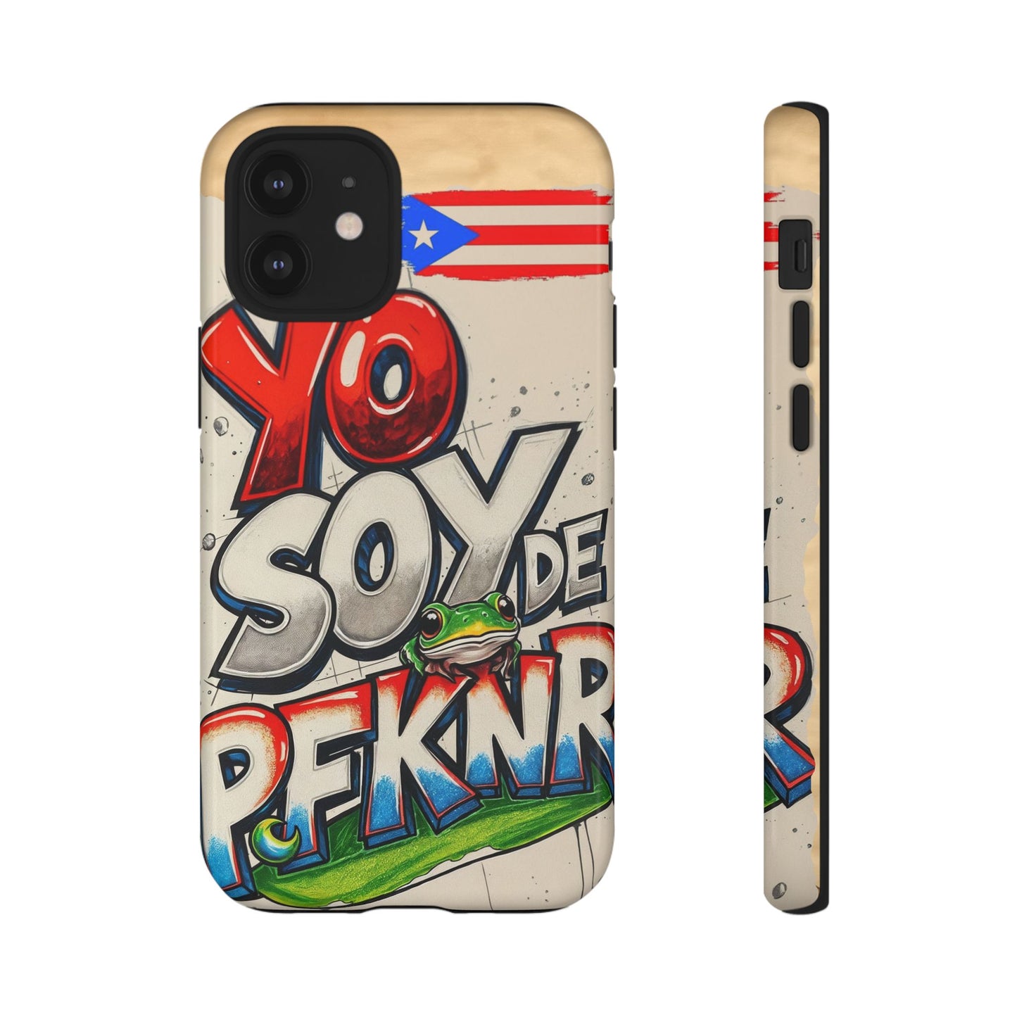 YO SOY DE PFKNR, Cases Phone Case for Unapologetic Style, Gift for Trendsetters, Urban Art Design, Fun Decor for Any Occasion, PUERTO RICO, COQUI