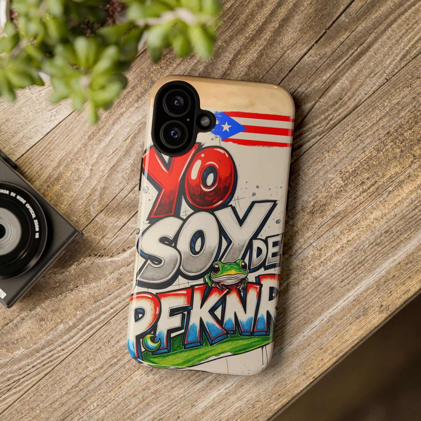 YO SOY DE PFKNR, Cases Phone Case for Unapologetic Style, Gift for Trendsetters, Urban Art Design, Fun Decor for Any Occasion, PUERTO RICO, COQUI