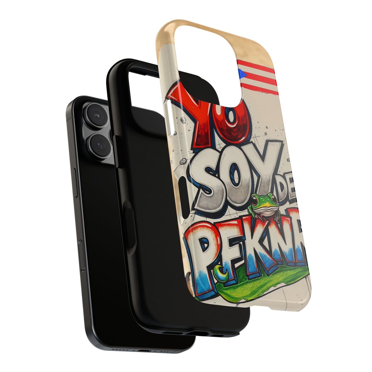 YO SOY DE PFKNR, Cases Phone Case for Unapologetic Style, Gift for Trendsetters, Urban Art Design, Fun Decor for Any Occasion, PUERTO RICO, COQUI