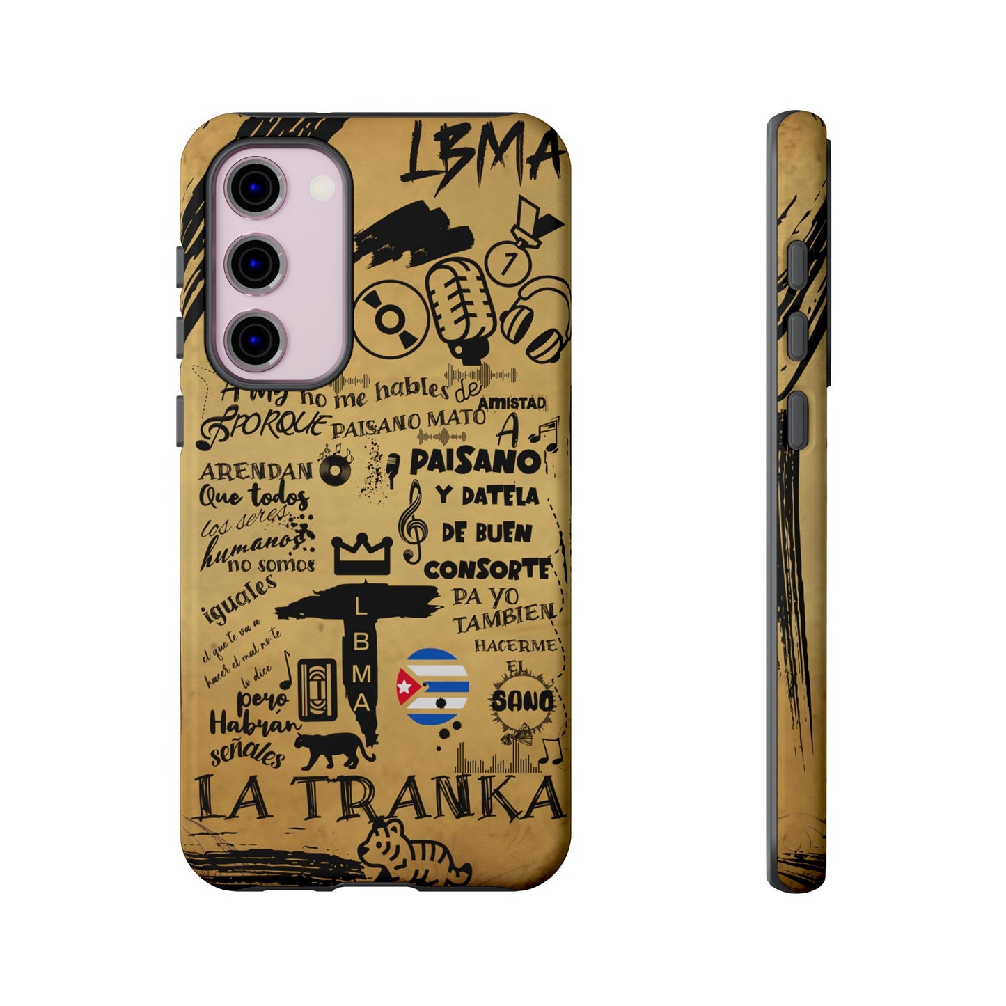 FUNDA PARA TELEFONO, LBMA, TAIGUER, LA TRANKA, ASERE, QUE BOLA,