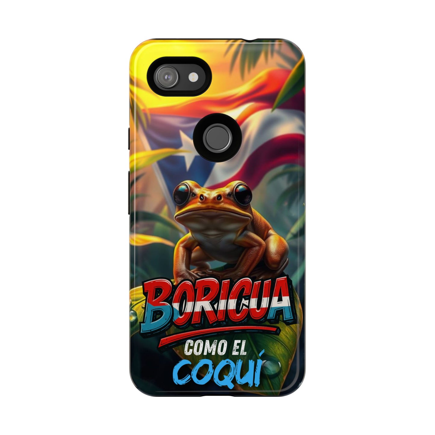 Boricua Coqui Phone Case | Tough Cases | Puerto Rican Pride, Unique Gift, Tropical Vibes, Phone Accessory, Celebration of Culture