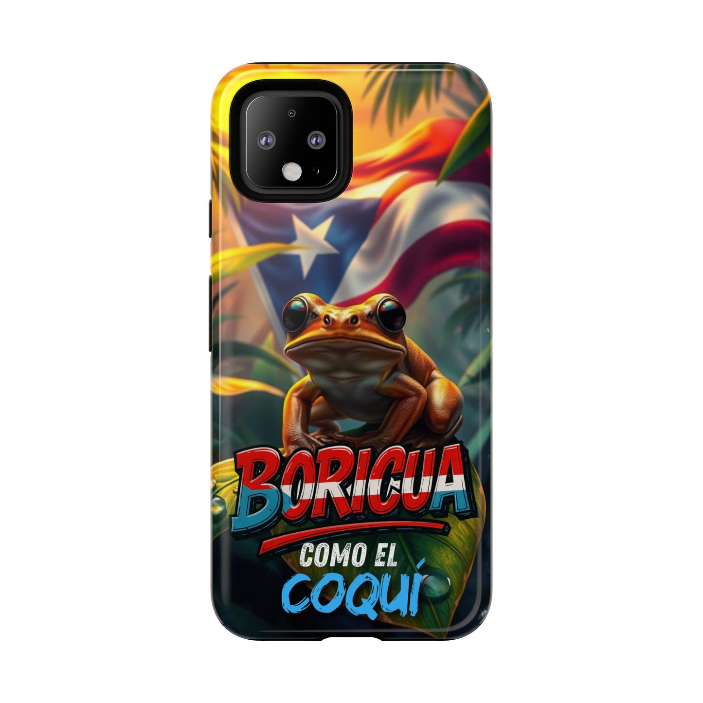 Boricua Coqui Phone Case | Tough Cases | Puerto Rican Pride, Unique Gift, Tropical Vibes, Phone Accessory, Celebration of Culture