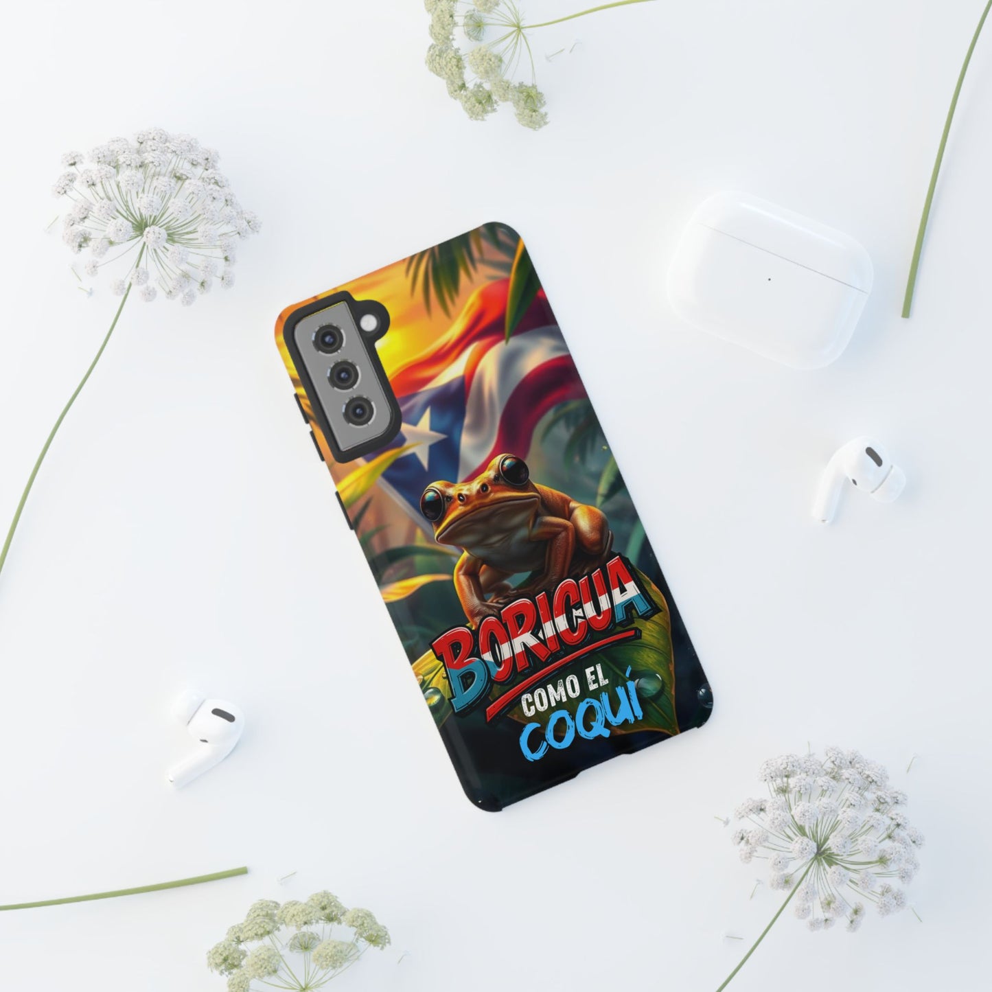 Boricua Coqui Phone Case | Tough Cases | Puerto Rican Pride, Unique Gift, Tropical Vibes, Phone Accessory, Celebration of Culture