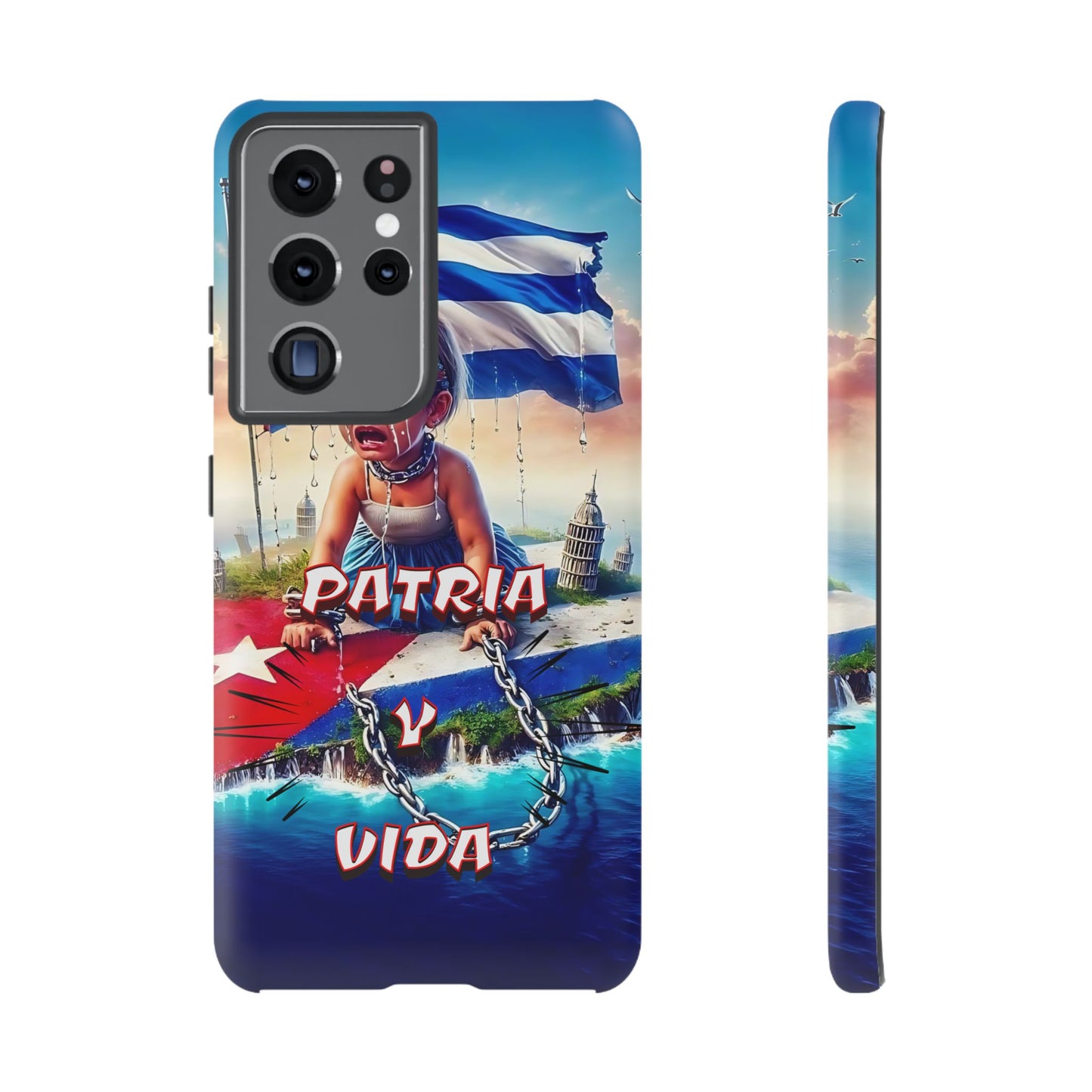 FUNDA DE TELEFONO, CUBA, PATRIA Y VIDA, IPHONE, SAMSUNG