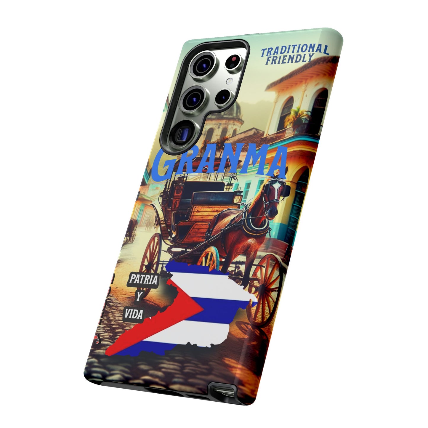 FUNDA DE TELEFONO, GRANMA, CUBA, PATRIA Y VIDA, IPHONE, SAMSUNG