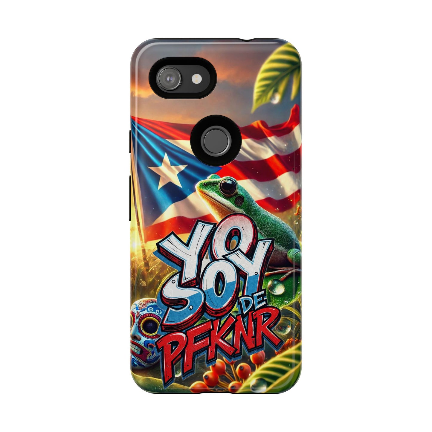 YO SOY DE PFKNR, Puerto Rican Pride Phone Case | Tough Cases, Tropical Vibe, Gift for Him/Her, Celebrations, Travel Enthusiasts, Eco-Friendly,