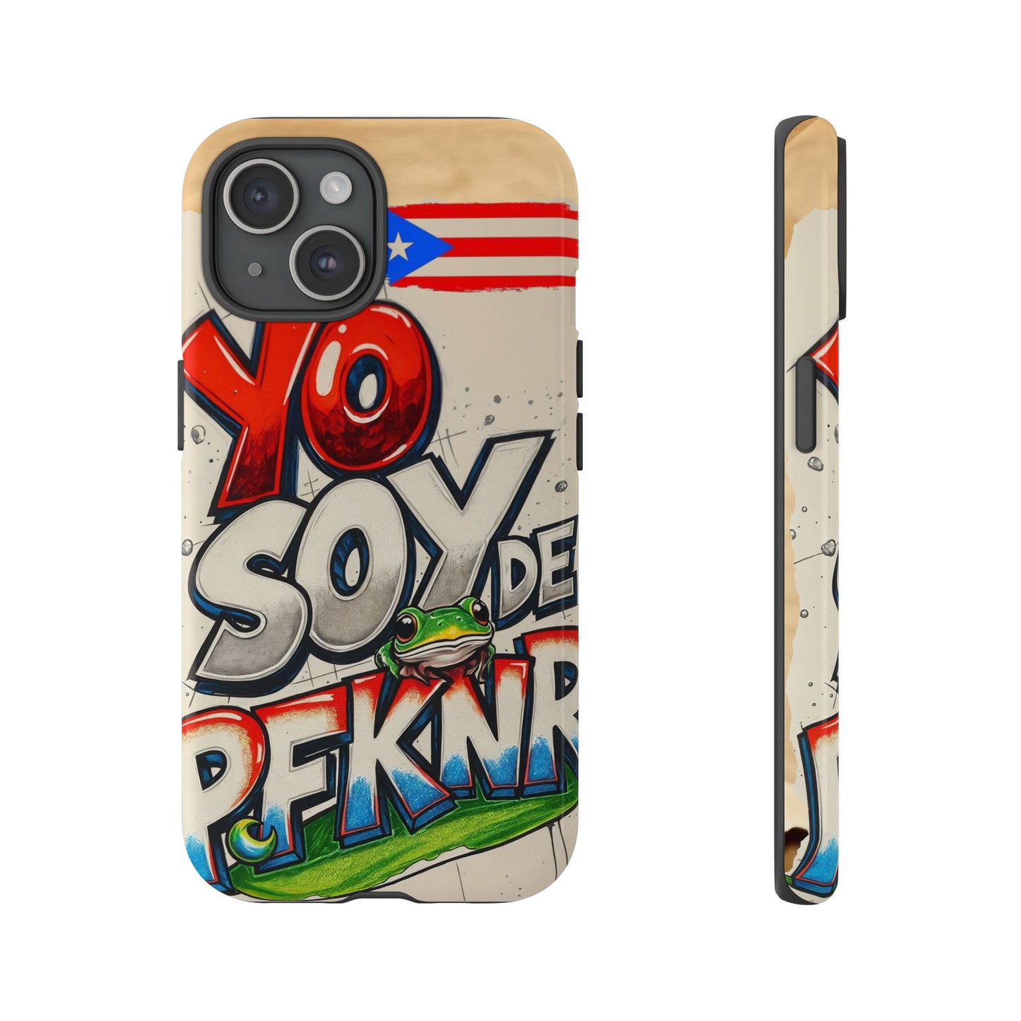 YO SOY DE PFKNR, Cases Phone Case for Unapologetic Style, Gift for Trendsetters, Urban Art Design, Fun Decor for Any Occasion, PUERTO RICO, COQUI