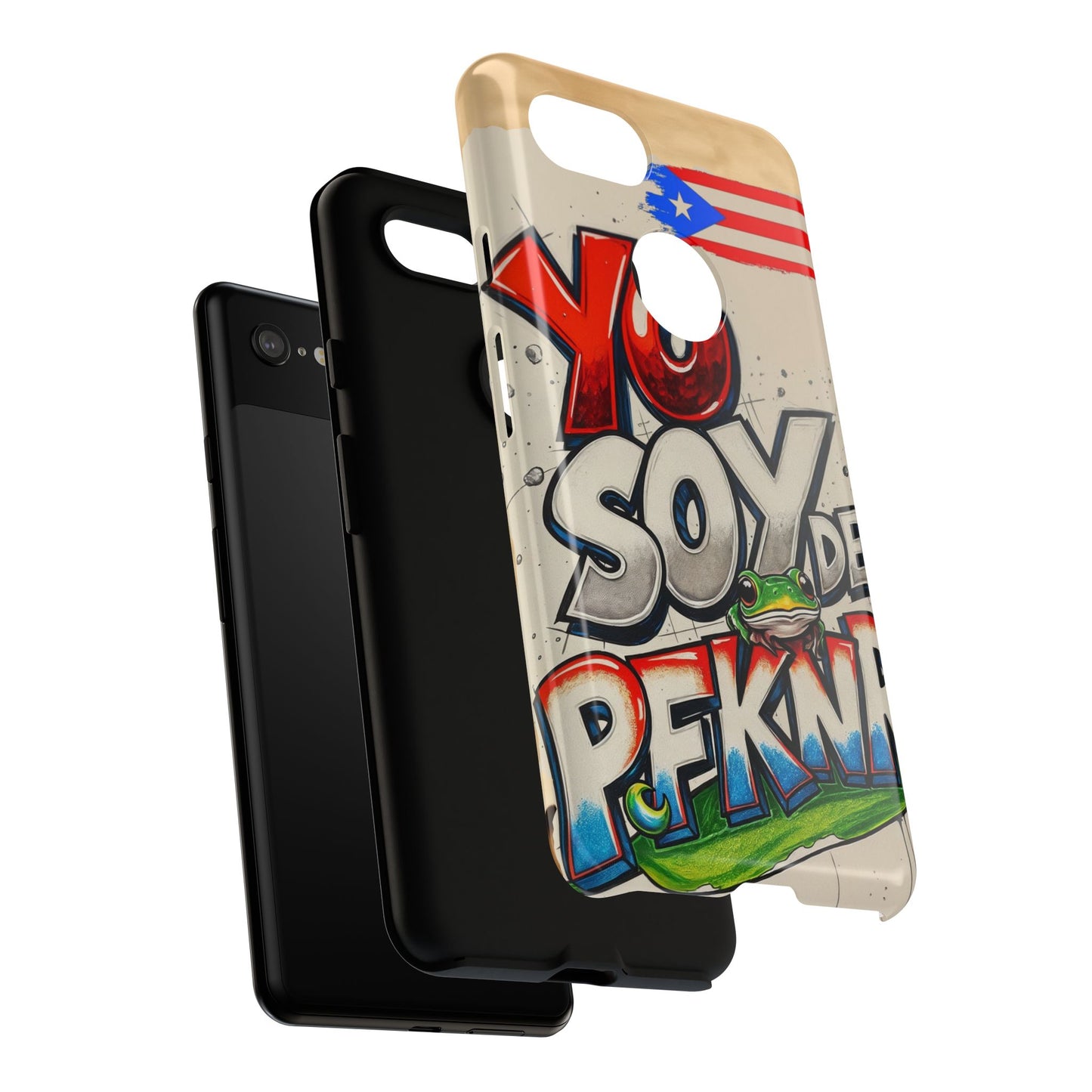 YO SOY DE PFKNR, Cases Phone Case for Unapologetic Style, Gift for Trendsetters, Urban Art Design, Fun Decor for Any Occasion, PUERTO RICO, COQUI