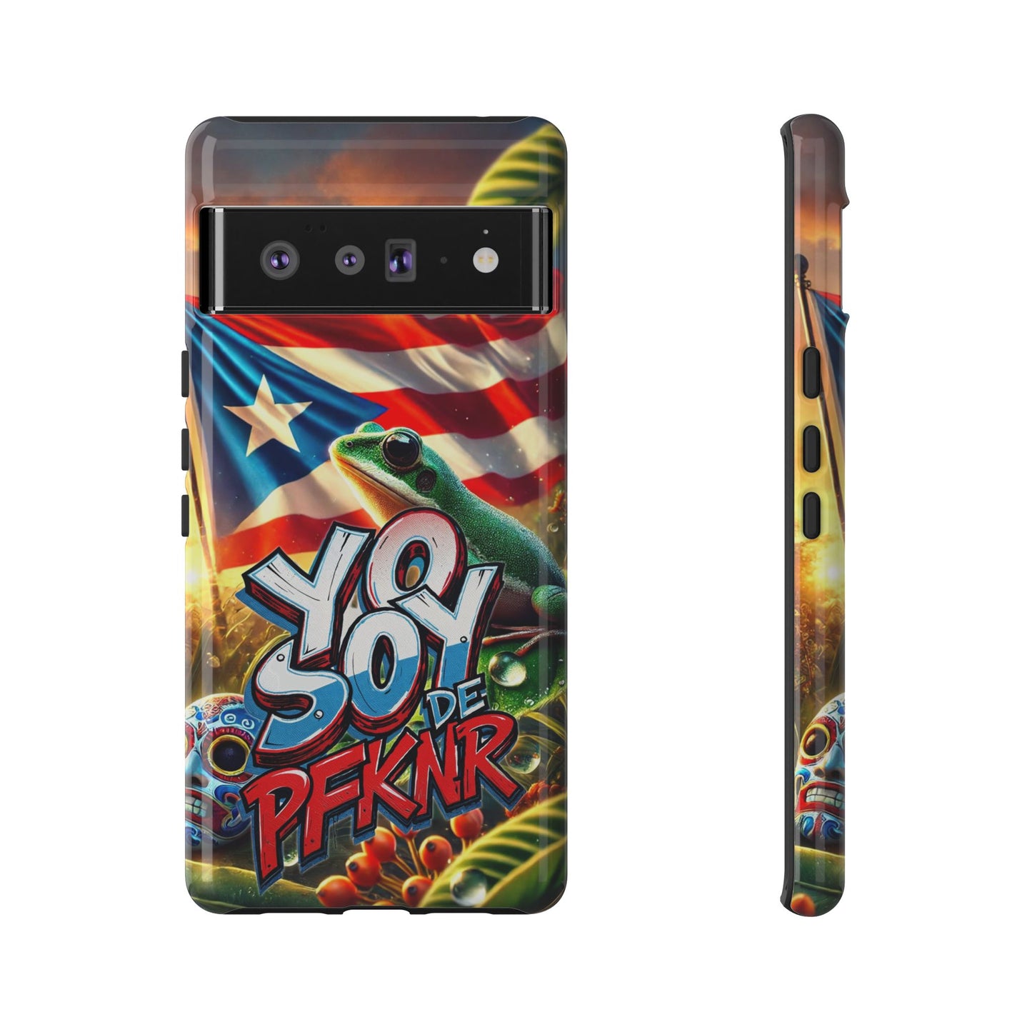 YO SOY DE PFKNR, Puerto Rican Pride Phone Case | Tough Cases, Tropical Vibe, Gift for Him/Her, Celebrations, Travel Enthusiasts, Eco-Friendly,