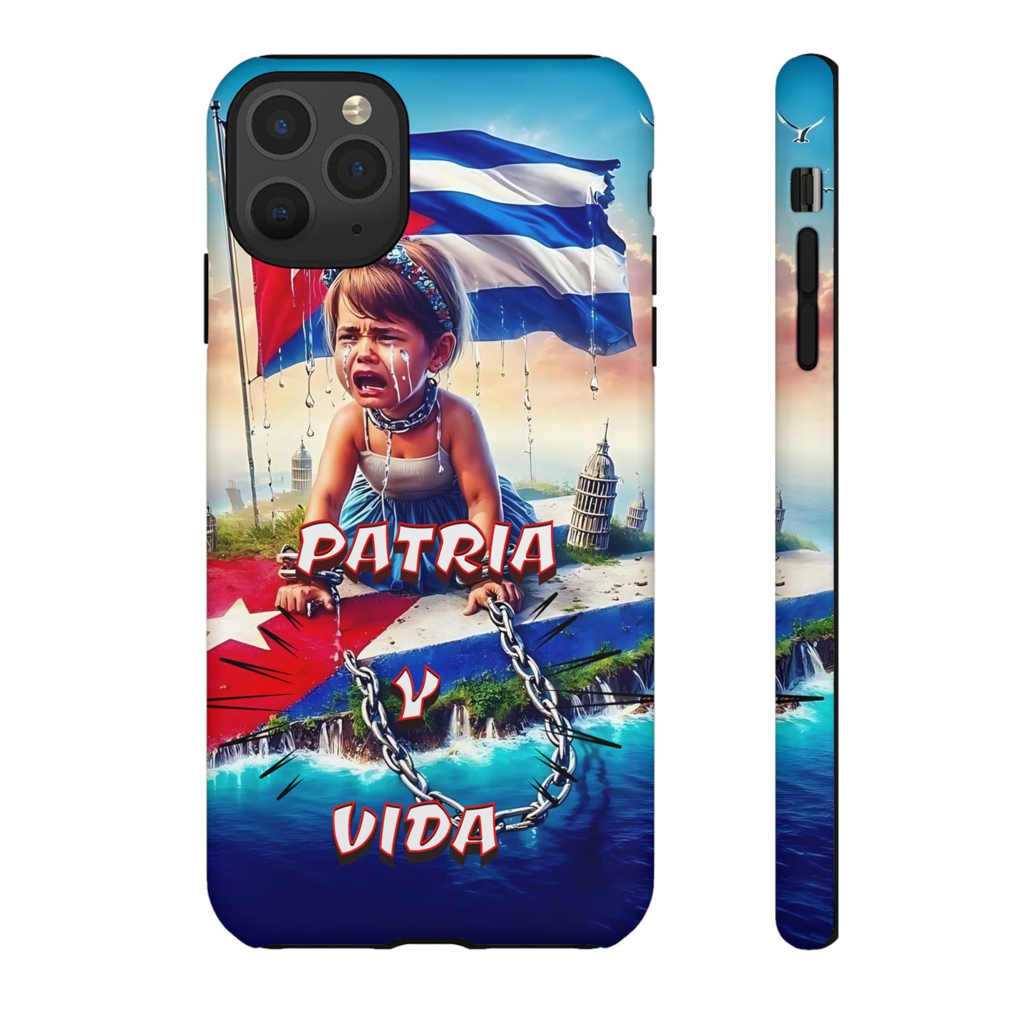 FUNDA DE TELEFONO, CUBA, PATRIA Y VIDA, IPHONE, SAMSUNG