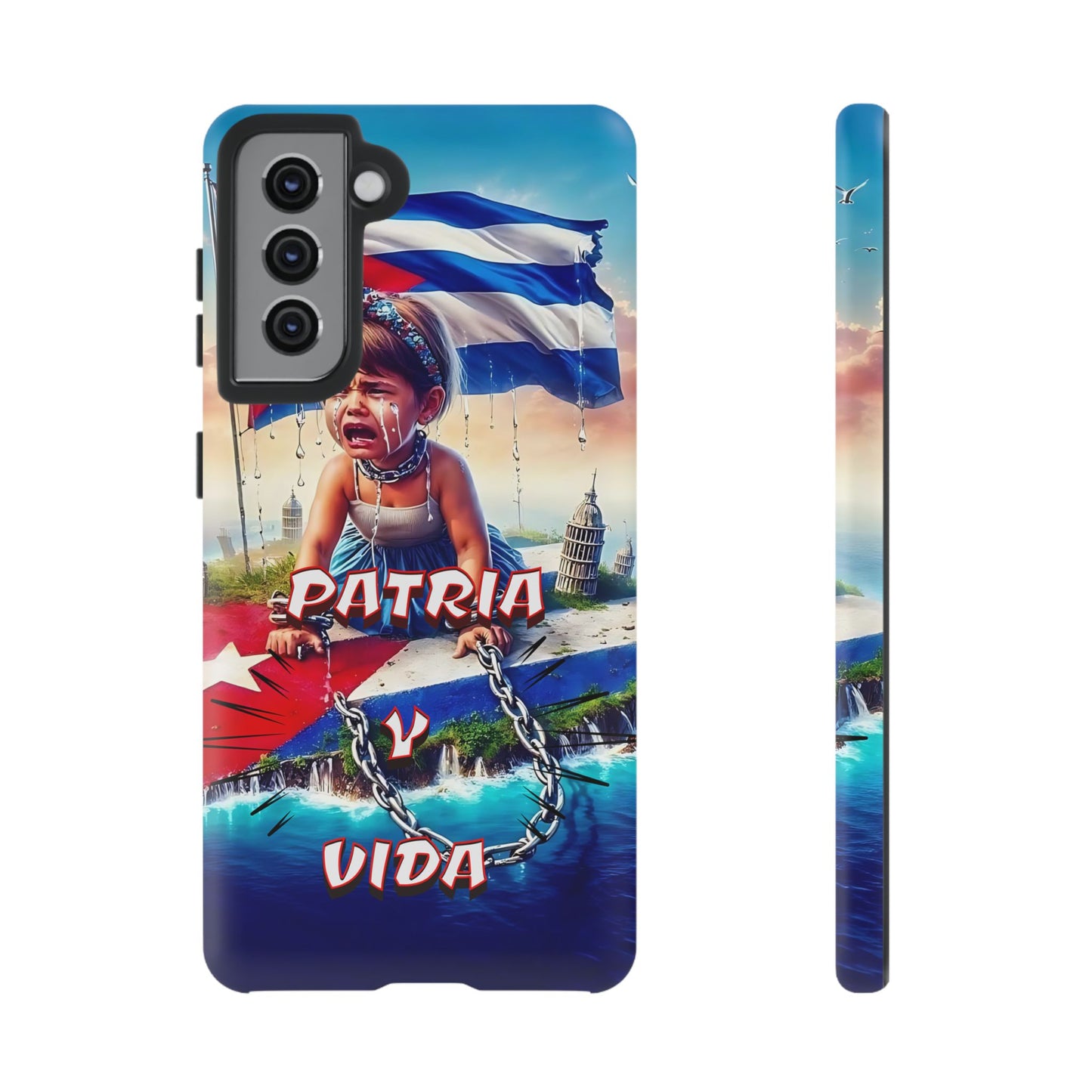 FUNDA DE TELEFONO, CUBA, PATRIA Y VIDA, IPHONE, SAMSUNG