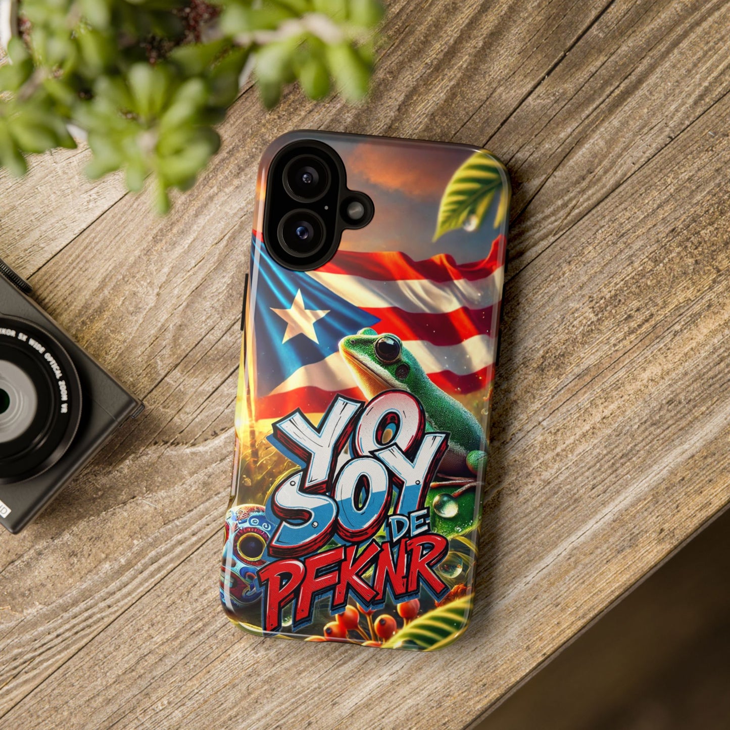 YO SOY DE PFKNR, Puerto Rican Pride Phone Case | Tough Cases, Tropical Vibe, Gift for Him/Her, Celebrations, Travel Enthusiasts, Eco-Friendly,