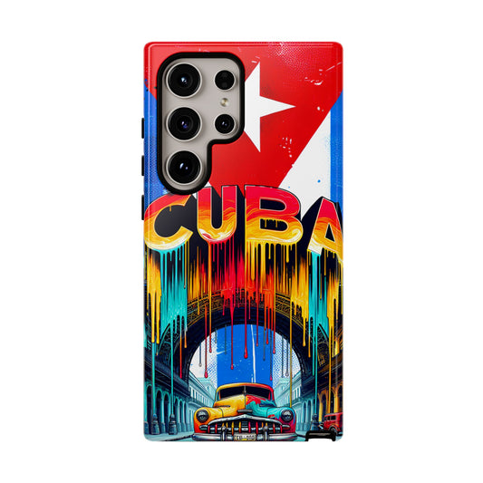 FUNDAS PARA TELEFONOS SAMSUNG, IPHONE, CON BANDERA DE CUBA COLORES BRILLANTES