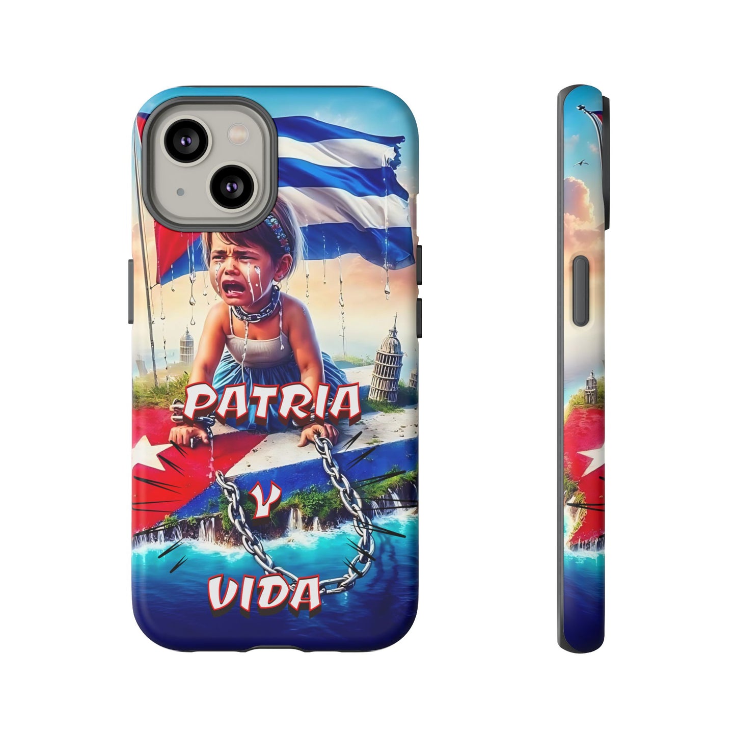 FUNDA DE TELEFONO, CUBA, PATRIA Y VIDA, IPHONE, SAMSUNG