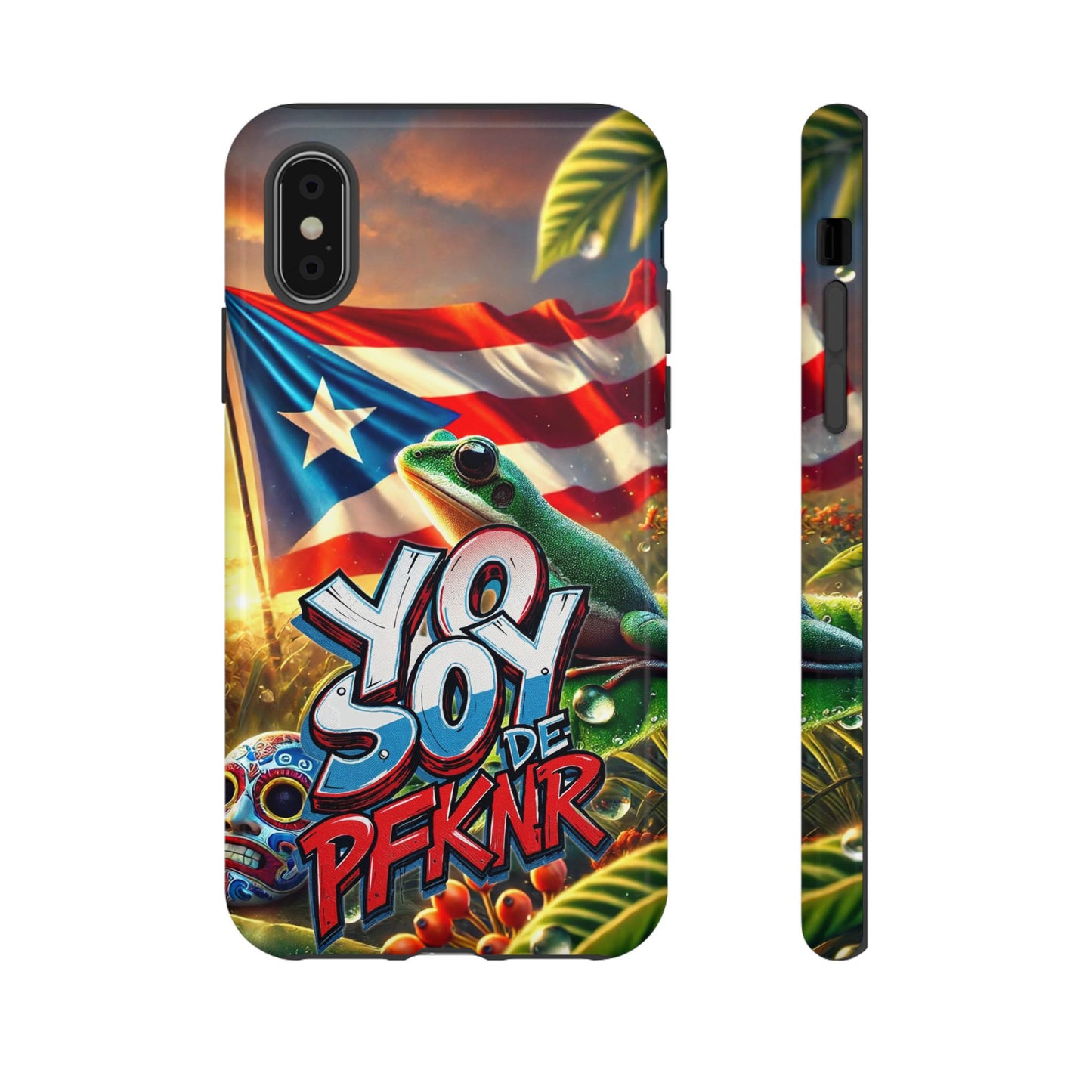 YO SOY DE PFKNR, Puerto Rican Pride Phone Case | Tough Cases, Tropical Vibe, Gift for Him/Her, Celebrations, Travel Enthusiasts, Eco-Friendly,
