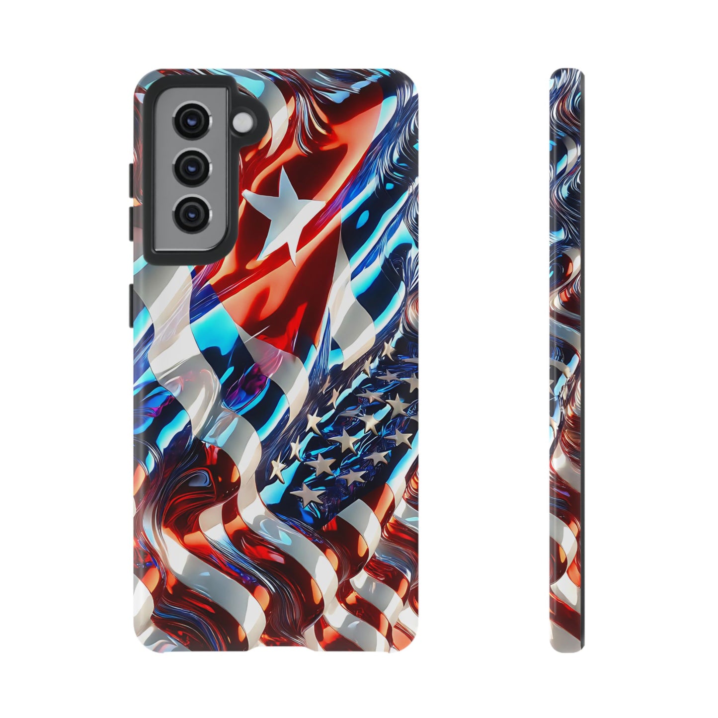 FUNDA PARA TELEFONO BANDERA DE CUBA Y ESTADOS UNIDOS, BRILLO CALIDADI, ASERE