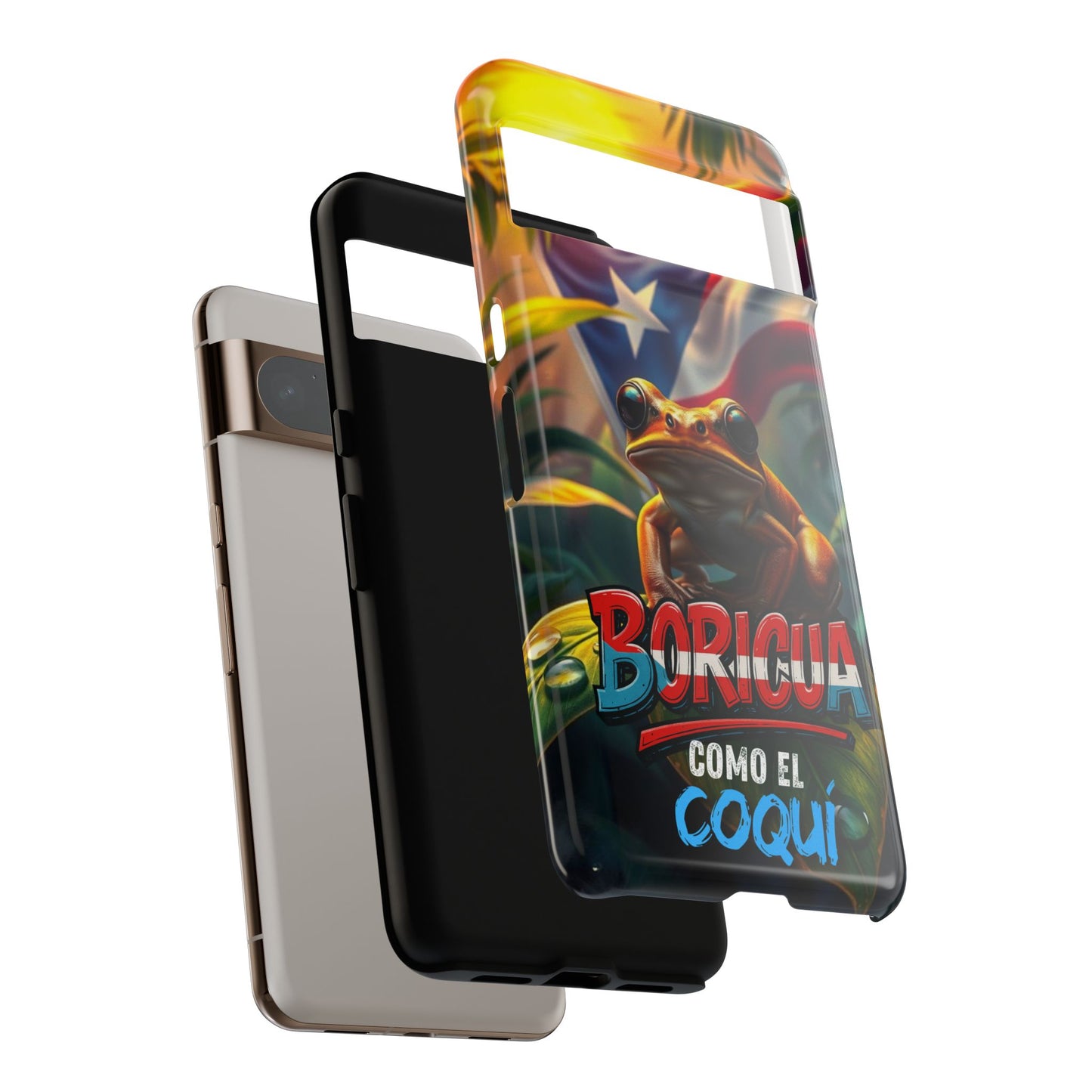 Boricua Coqui Phone Case | Tough Cases | Puerto Rican Pride, Unique Gift, Tropical Vibes, Phone Accessory, Celebration of Culture