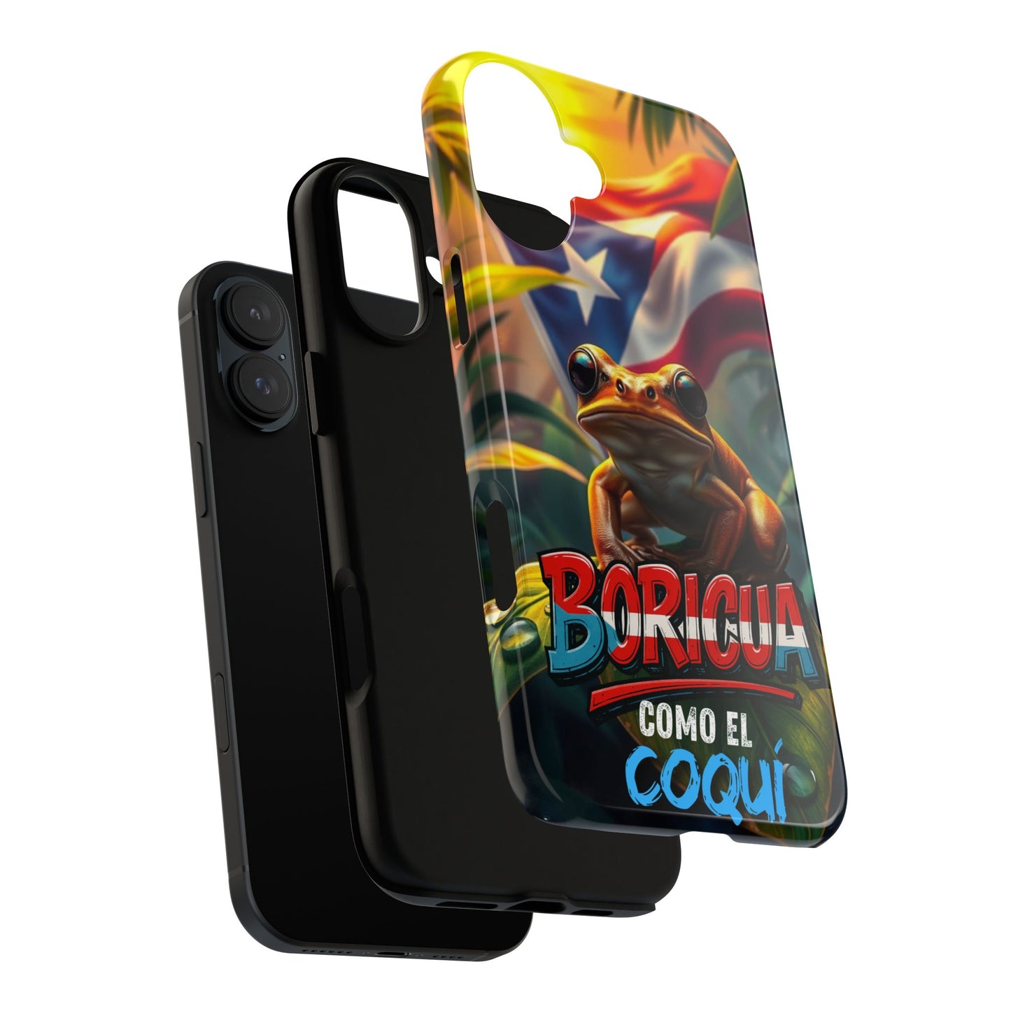 Boricua Coqui Phone Case | Tough Cases | Puerto Rican Pride, Unique Gift, Tropical Vibes, Phone Accessory, Celebration of Culture