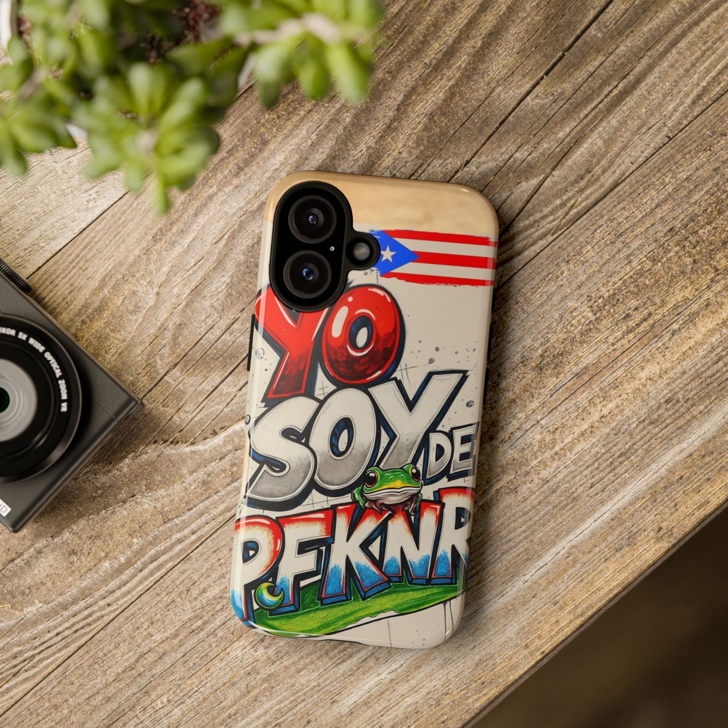YO SOY DE PFKNR, Cases Phone Case for Unapologetic Style, Gift for Trendsetters, Urban Art Design, Fun Decor for Any Occasion, PUERTO RICO, COQUI