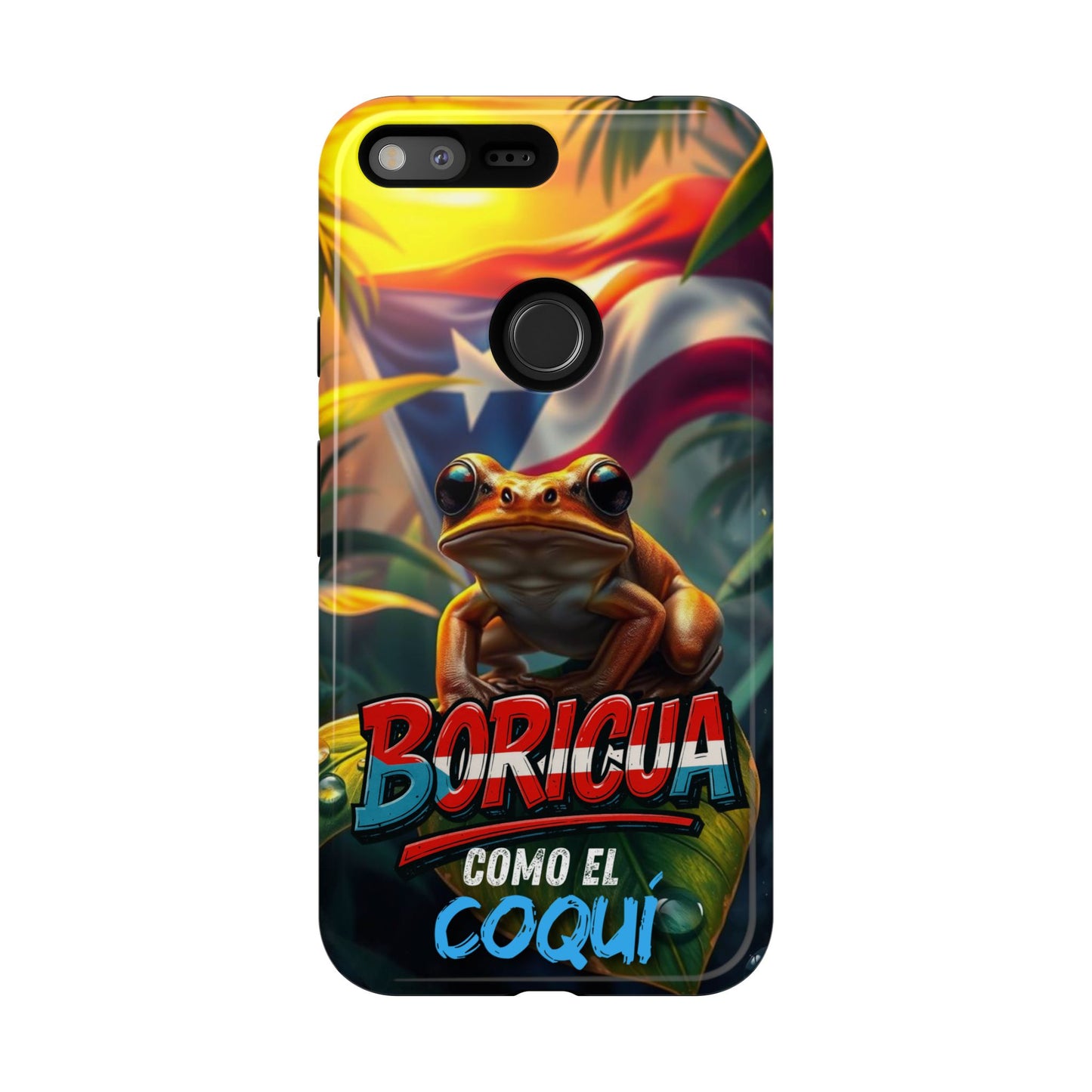 Boricua Coqui Phone Case | Tough Cases | Puerto Rican Pride, Unique Gift, Tropical Vibes, Phone Accessory, Celebration of Culture