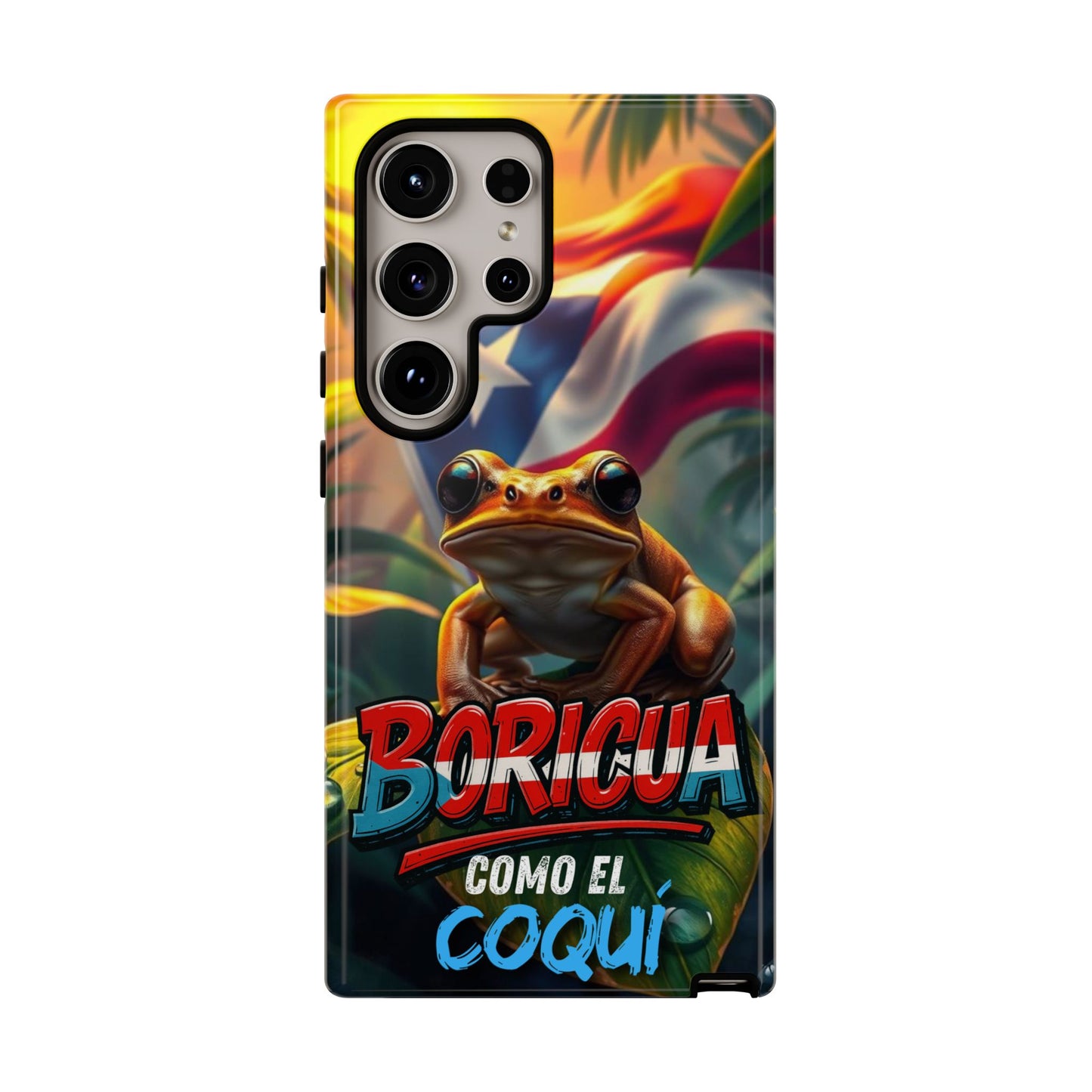 Boricua Coqui Phone Case | Tough Cases | Puerto Rican Pride, Unique Gift, Tropical Vibes, Phone Accessory, Celebration of Culture