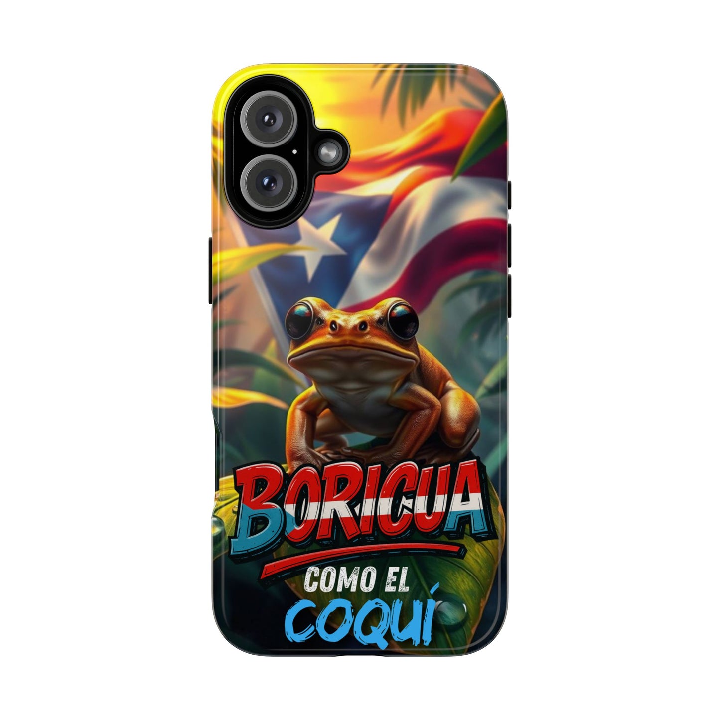 Boricua Coqui Phone Case | Tough Cases | Puerto Rican Pride, Unique Gift, Tropical Vibes, Phone Accessory, Celebration of Culture