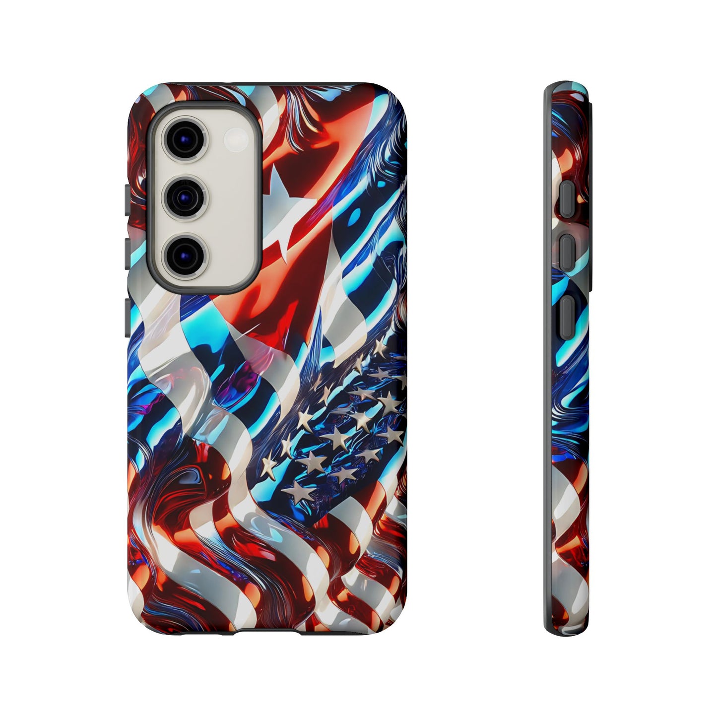 FUNDA PARA TELEFONO BANDERA DE CUBA Y ESTADOS UNIDOS, BRILLO CALIDADI, ASERE