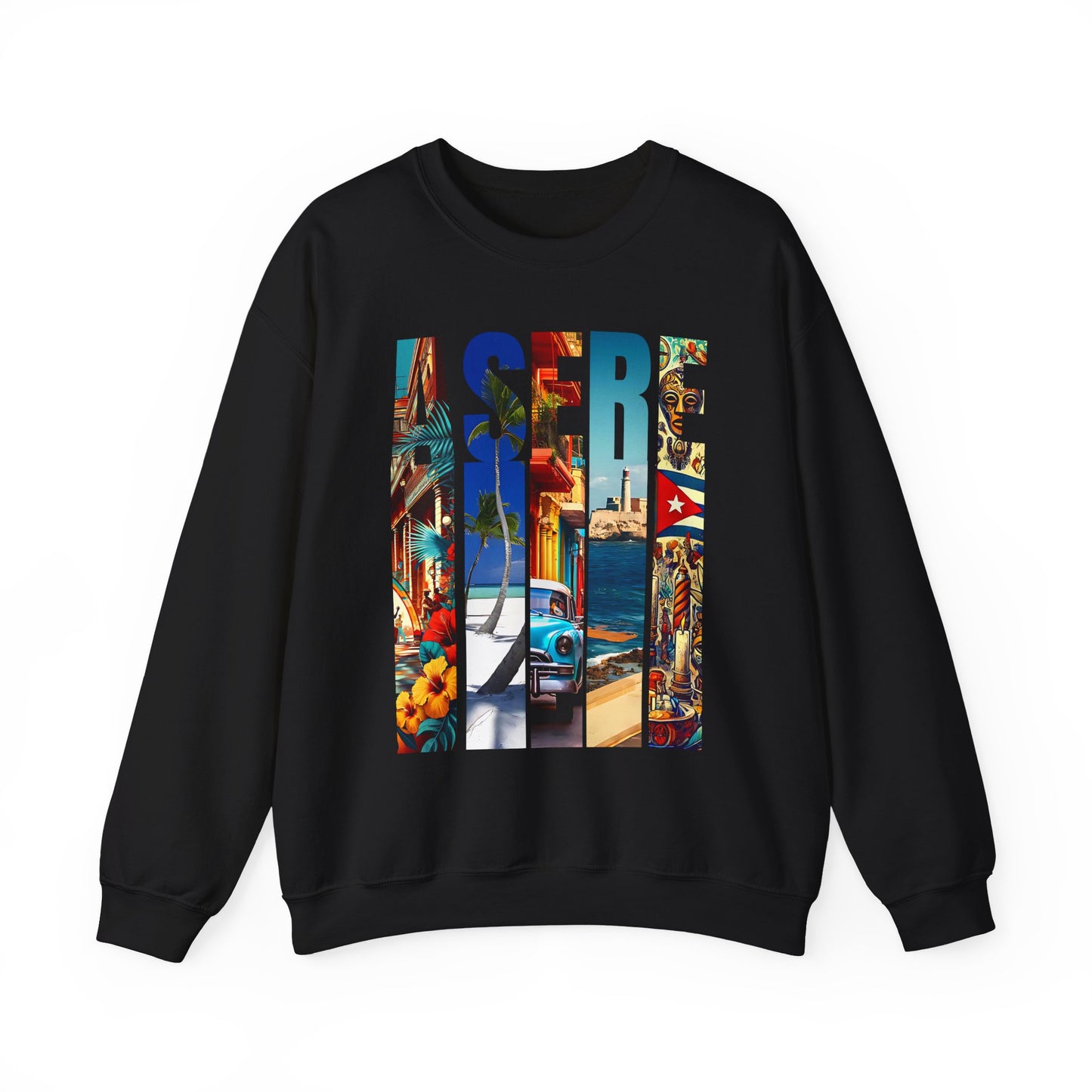 CUBAN CULTURE, ASEREU, nisex Heavy Blend™ Crewneck Sweatshirt, ASERE QUE BOLA, LA PALABRA MAS ESCUCHADA DE UN CUBANO, ASERE