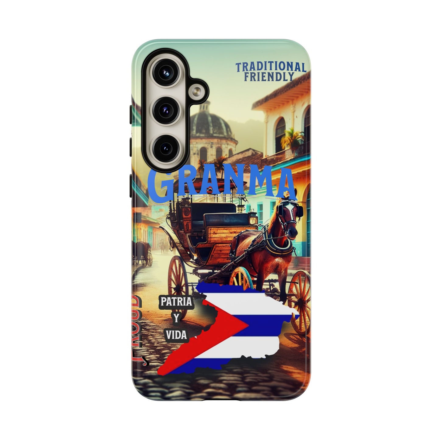 FUNDA DE TELEFONO, GRANMA, CUBA, PATRIA Y VIDA, IPHONE, SAMSUNG