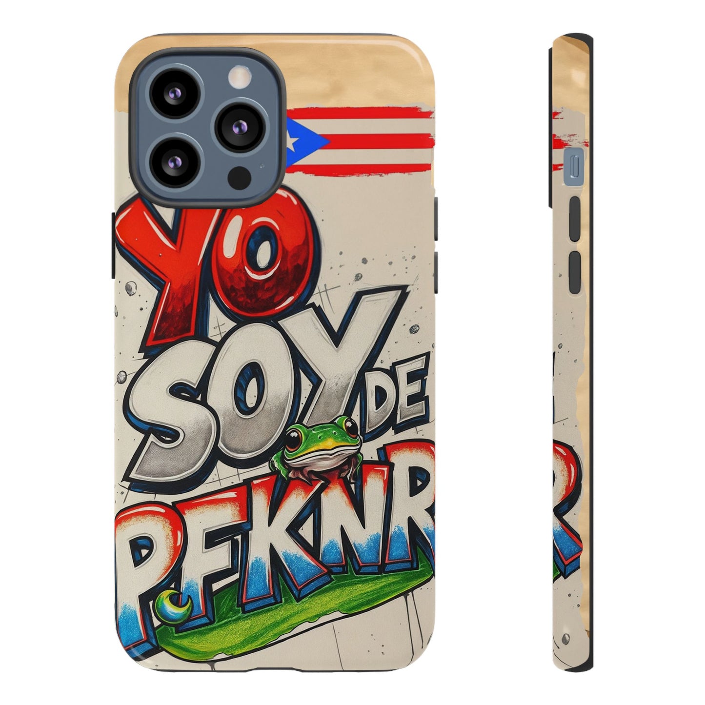 YO SOY DE PFKNR, Cases Phone Case for Unapologetic Style, Gift for Trendsetters, Urban Art Design, Fun Decor for Any Occasion, PUERTO RICO, COQUI