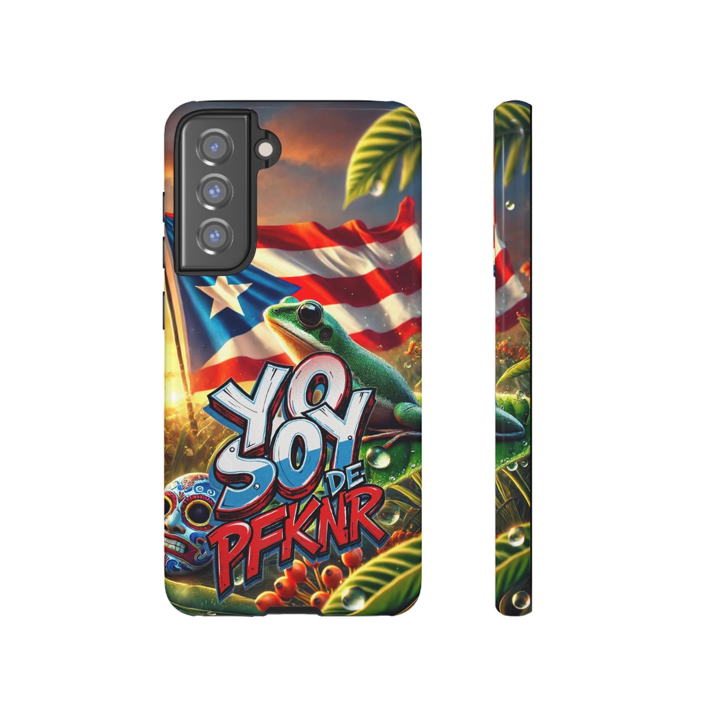 YO SOY DE PFKNR, Puerto Rican Pride Phone Case | Tough Cases, Tropical Vibe, Gift for Him/Her, Celebrations, Travel Enthusiasts, Eco-Friendly,