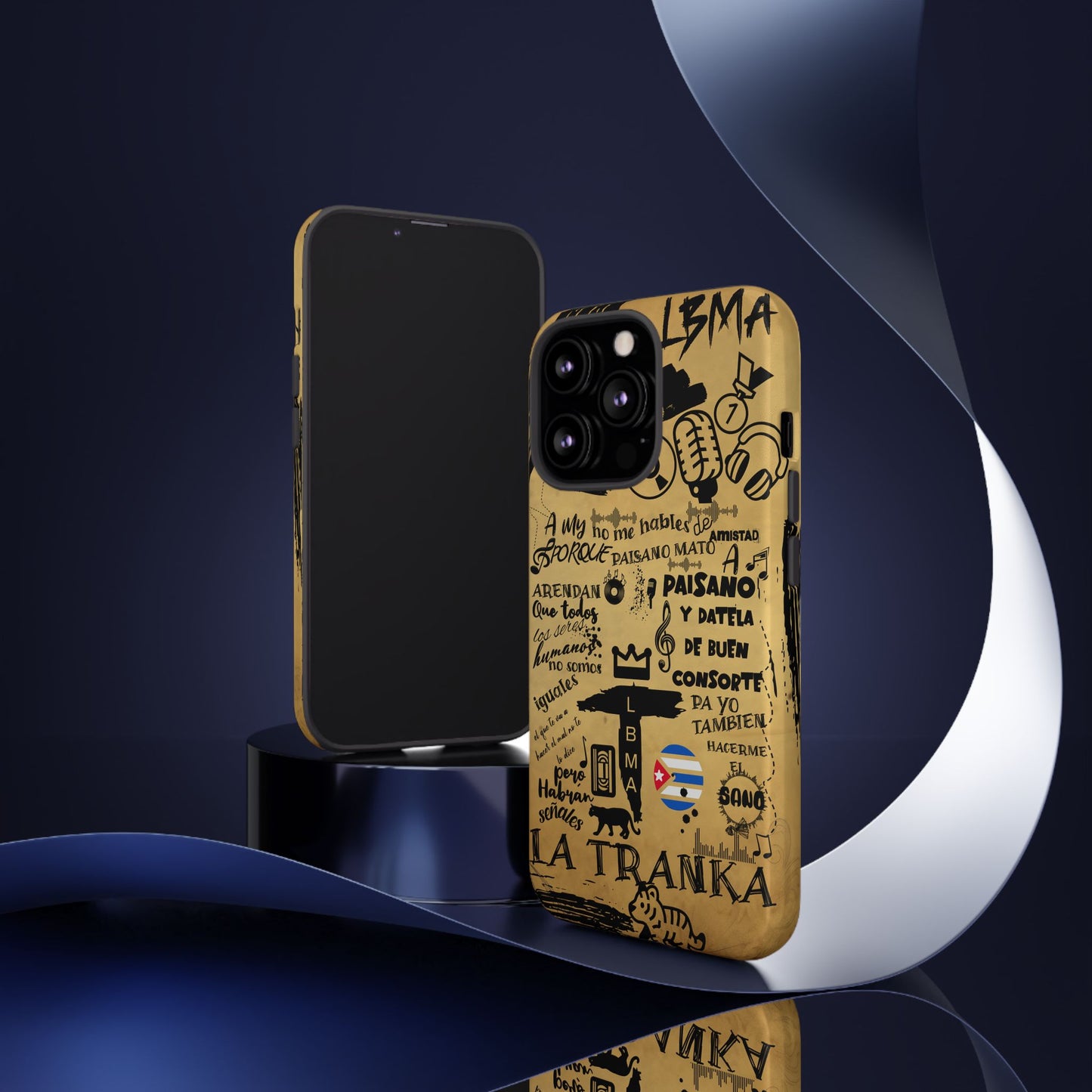 FUNDA PARA TELEFONO, LBMA, TAIGUER, LA TRANKA, ASERE, QUE BOLA,