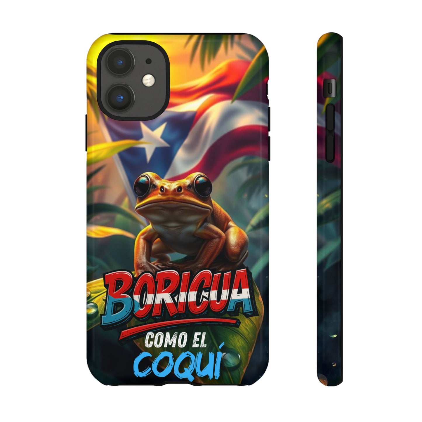 Boricua Coqui Phone Case | Tough Cases | Puerto Rican Pride, Unique Gift, Tropical Vibes, Phone Accessory, Celebration of Culture