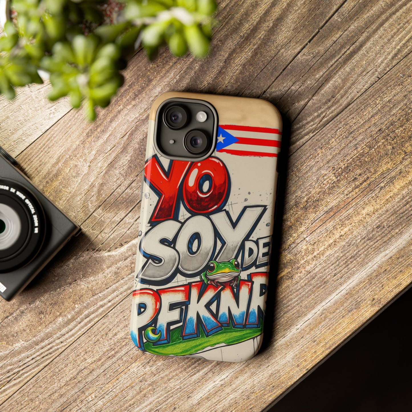 YO SOY DE PFKNR, Cases Phone Case for Unapologetic Style, Gift for Trendsetters, Urban Art Design, Fun Decor for Any Occasion, PUERTO RICO, COQUI