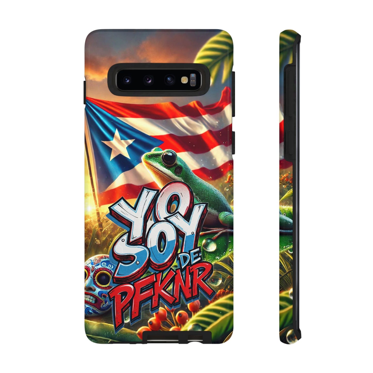 YO SOY DE PFKNR, Puerto Rican Pride Phone Case | Tough Cases, Tropical Vibe, Gift for Him/Her, Celebrations, Travel Enthusiasts, Eco-Friendly,