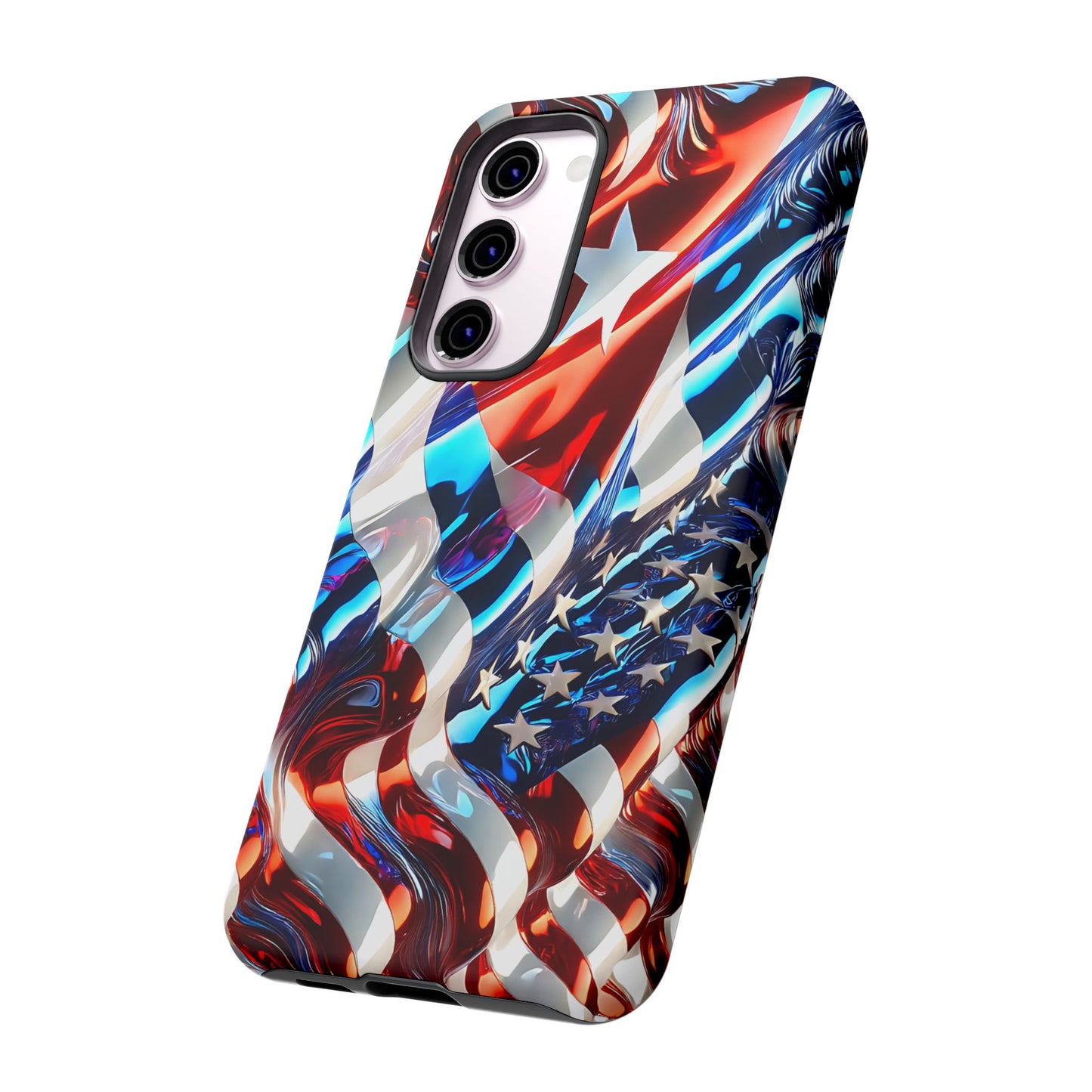 FUNDA PARA TELEFONO BANDERA DE CUBA Y ESTADOS UNIDOS, BRILLO CALIDADI, ASERE