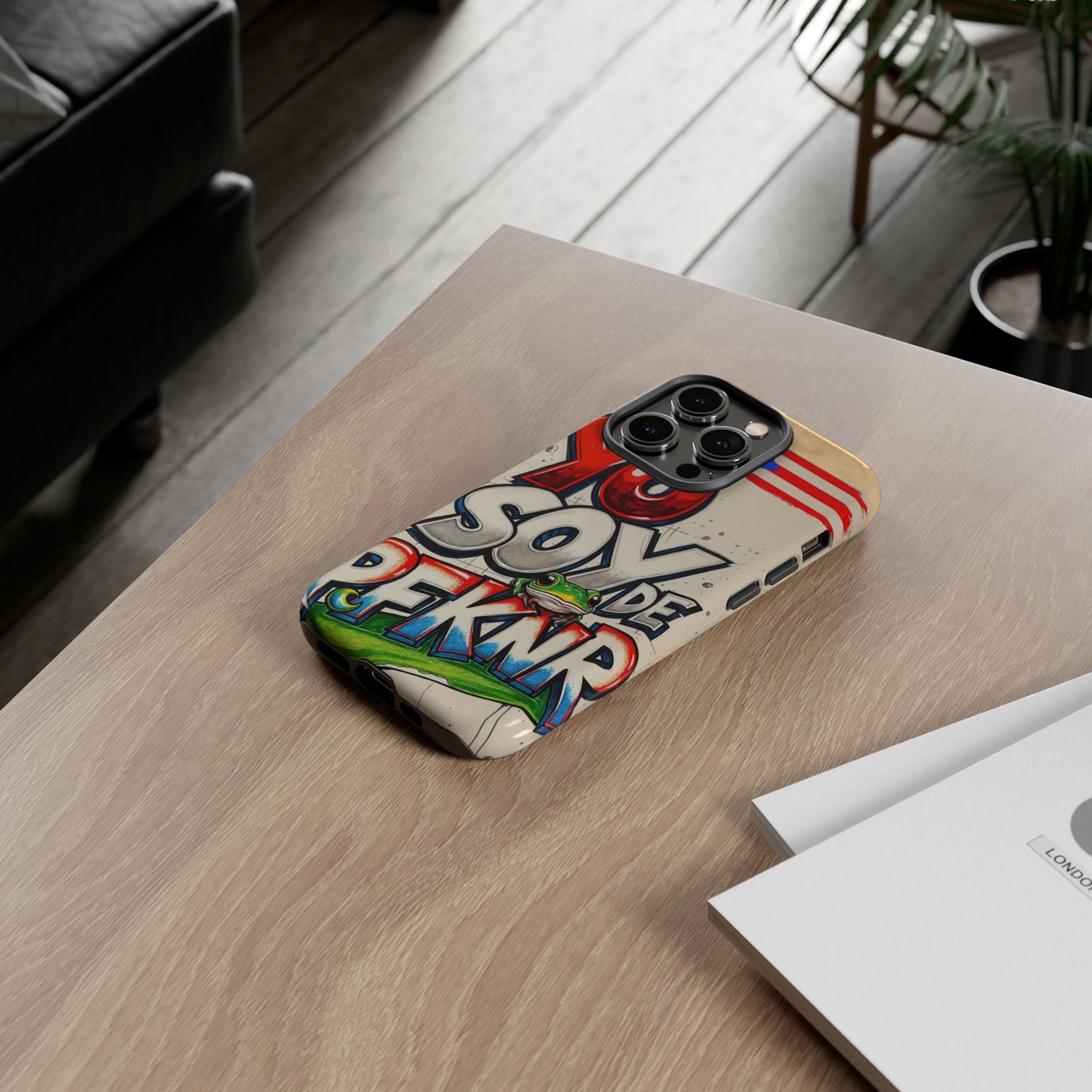 YO SOY DE PFKNR, Cases Phone Case for Unapologetic Style, Gift for Trendsetters, Urban Art Design, Fun Decor for Any Occasion, PUERTO RICO, COQUI