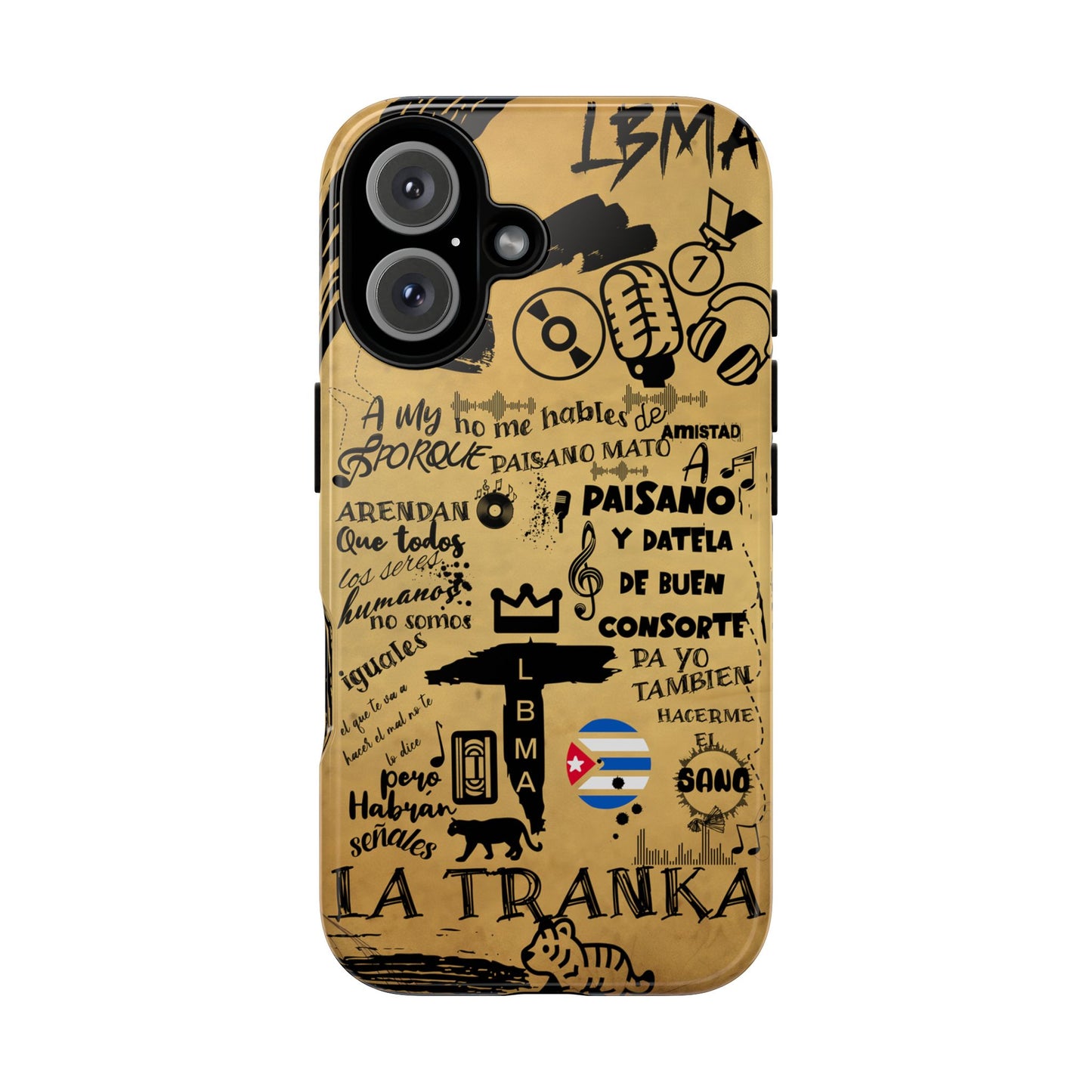 FUNDA PARA TELEFONO, LBMA, TAIGUER, LA TRANKA, ASERE, QUE BOLA,