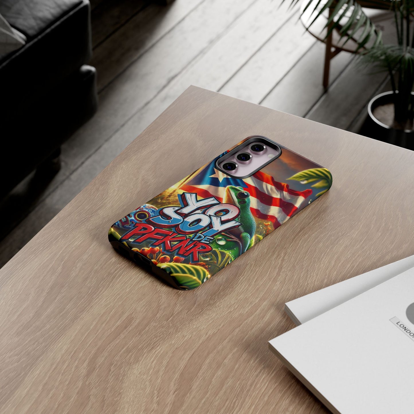 YO SOY DE PFKNR, Puerto Rican Pride Phone Case | Tough Cases, Tropical Vibe, Gift for Him/Her, Celebrations, Travel Enthusiasts, Eco-Friendly,