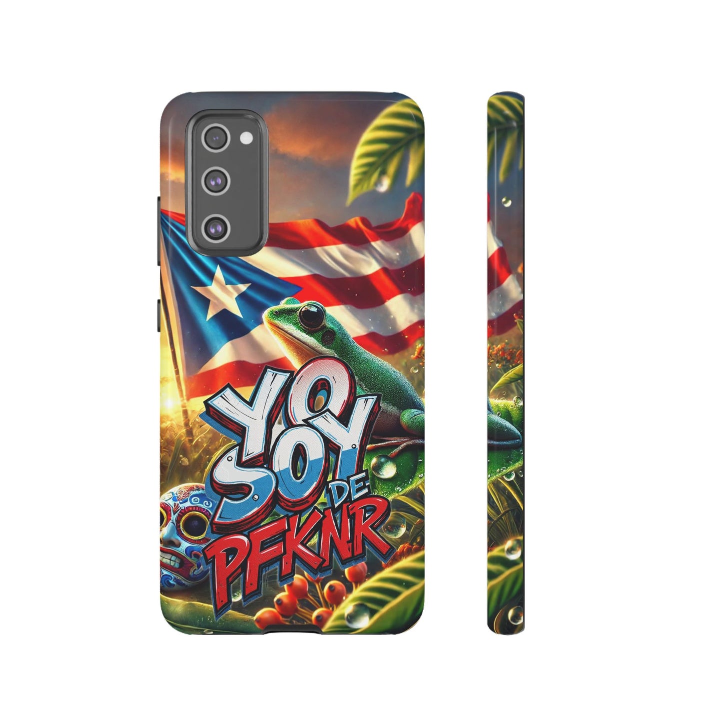 YO SOY DE PFKNR, Puerto Rican Pride Phone Case | Tough Cases, Tropical Vibe, Gift for Him/Her, Celebrations, Travel Enthusiasts, Eco-Friendly,
