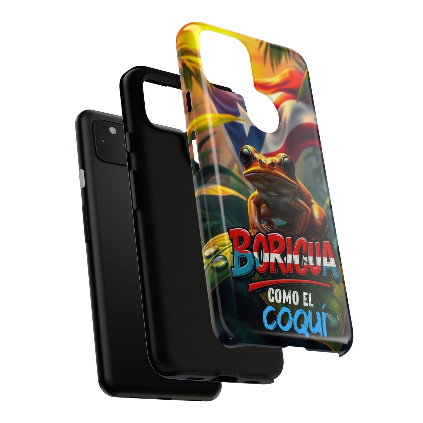 Boricua Coqui Phone Case | Tough Cases | Puerto Rican Pride, Unique Gift, Tropical Vibes, Phone Accessory, Celebration of Culture