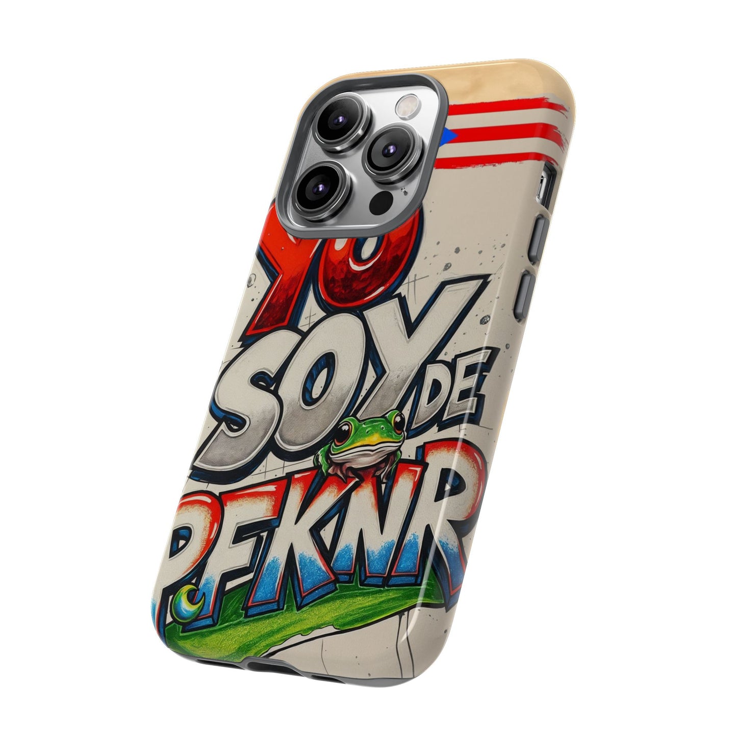 YO SOY DE PFKNR, Cases Phone Case for Unapologetic Style, Gift for Trendsetters, Urban Art Design, Fun Decor for Any Occasion, PUERTO RICO, COQUI