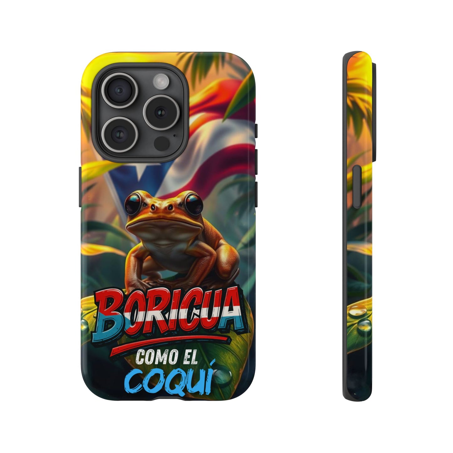 Boricua Coqui Phone Case | Tough Cases | Puerto Rican Pride, Unique Gift, Tropical Vibes, Phone Accessory, Celebration of Culture