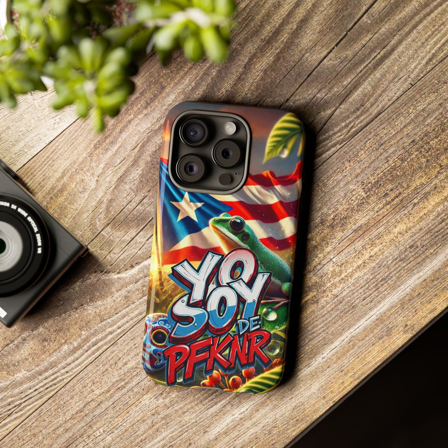YO SOY DE PFKNR, Puerto Rican Pride Phone Case | Tough Cases, Tropical Vibe, Gift for Him/Her, Celebrations, Travel Enthusiasts, Eco-Friendly,