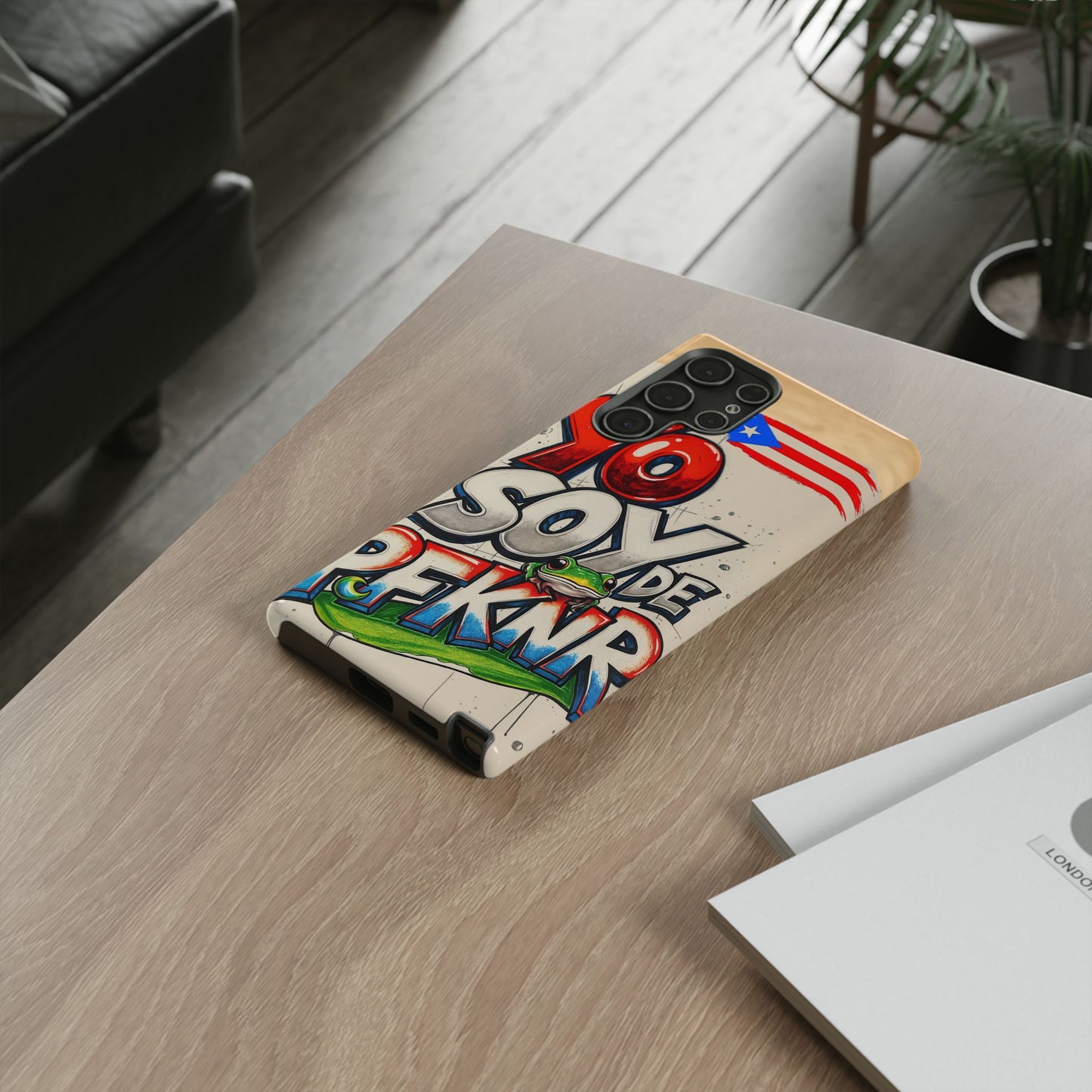 YO SOY DE PFKNR, Cases Phone Case for Unapologetic Style, Gift for Trendsetters, Urban Art Design, Fun Decor for Any Occasion, PUERTO RICO, COQUI
