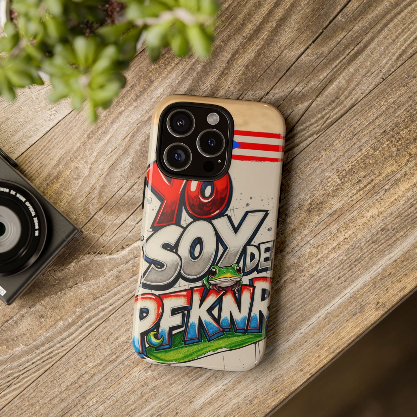 YO SOY DE PFKNR, Cases Phone Case for Unapologetic Style, Gift for Trendsetters, Urban Art Design, Fun Decor for Any Occasion, PUERTO RICO, COQUI