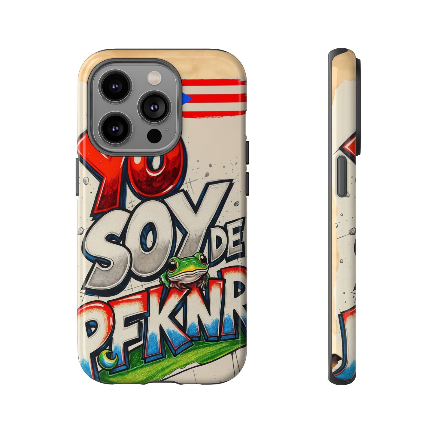 YO SOY DE PFKNR, Cases Phone Case for Unapologetic Style, Gift for Trendsetters, Urban Art Design, Fun Decor for Any Occasion, PUERTO RICO, COQUI